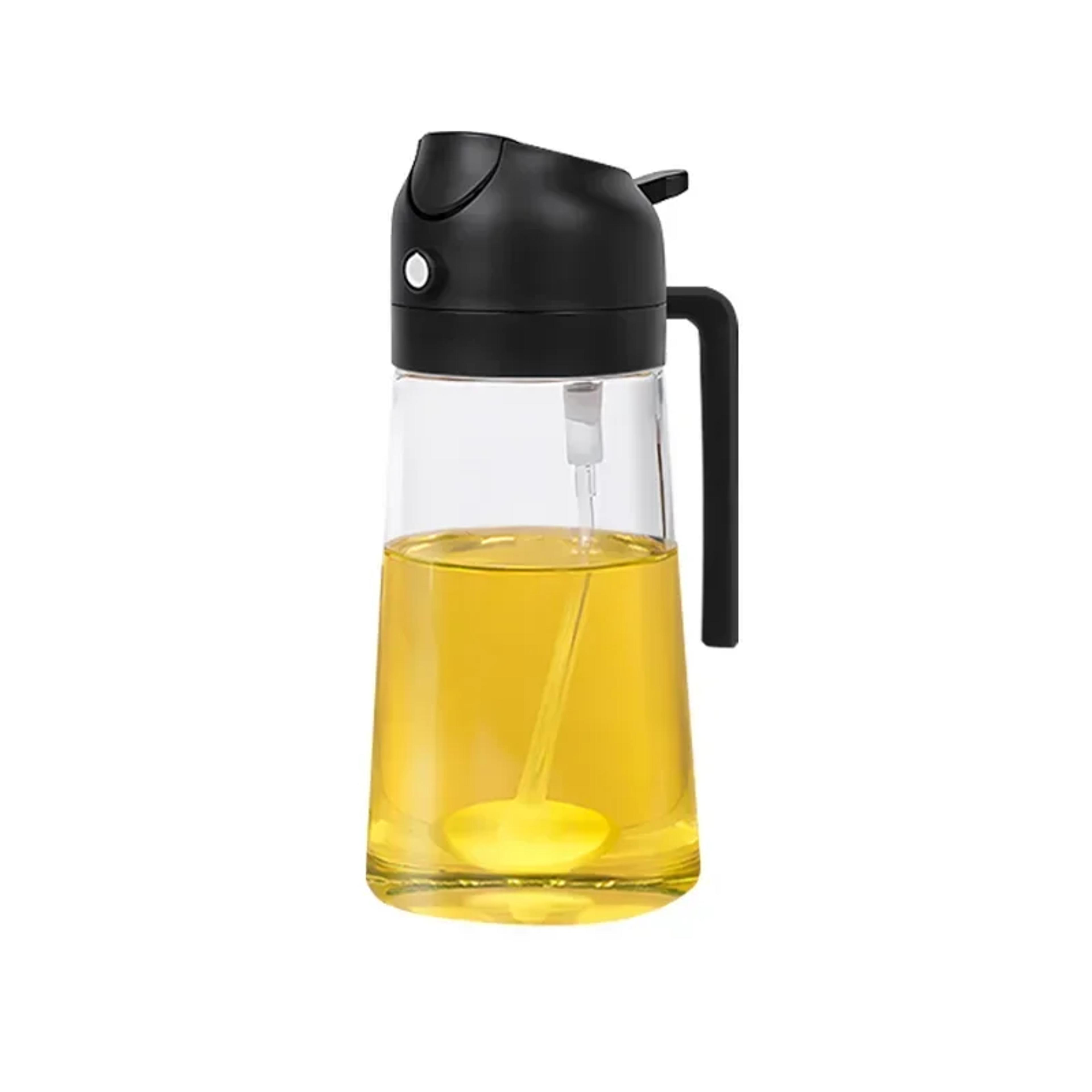 Dualpurpose Camping BBQ Baking Tool Glass Oil Spray Bottle With Pour Spout Nozzle Olive Dispenser 9