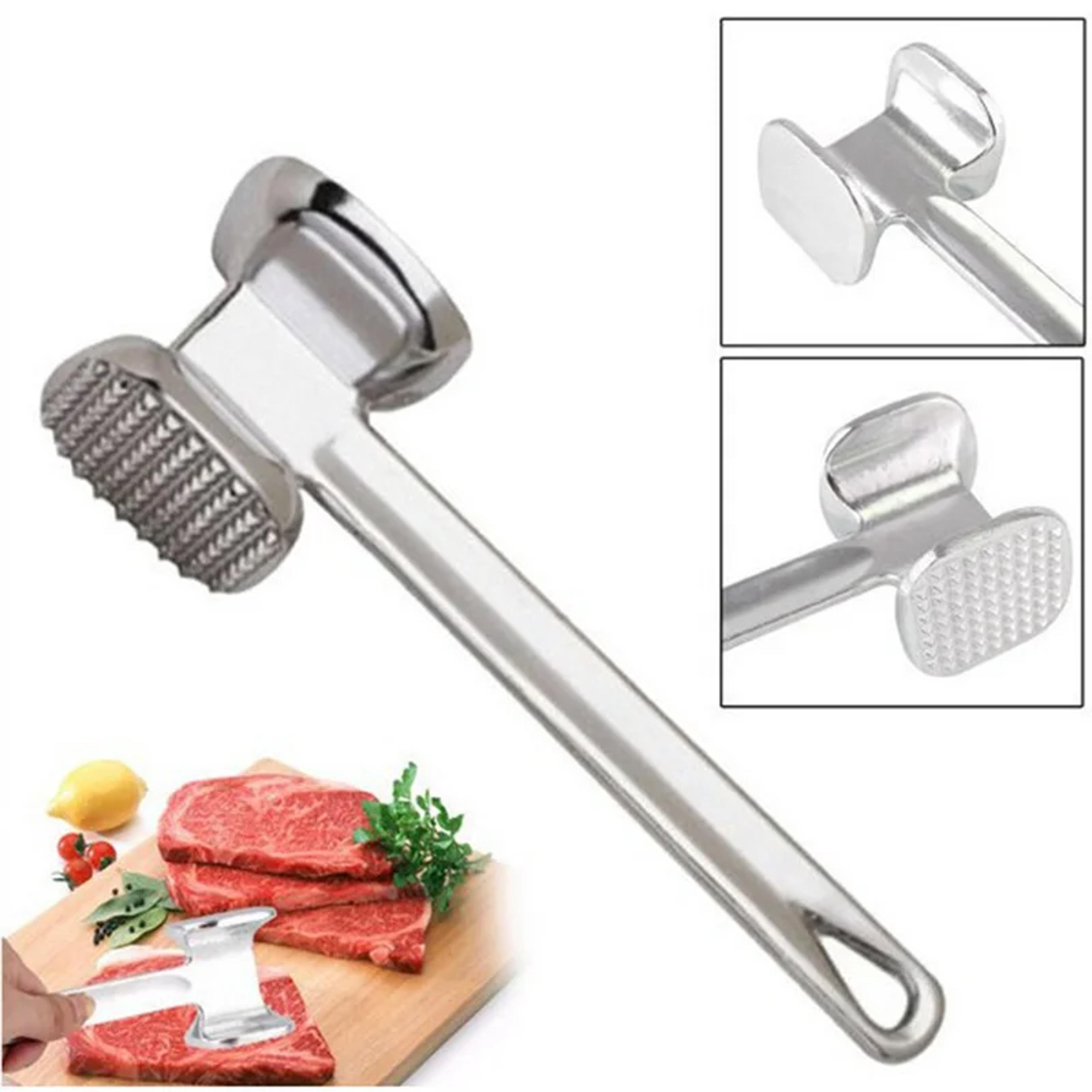 HeavyDuty DoubleSided Aluminum Alloy Steak Mallet For Kitchen Tools Durable Household Metal Machine