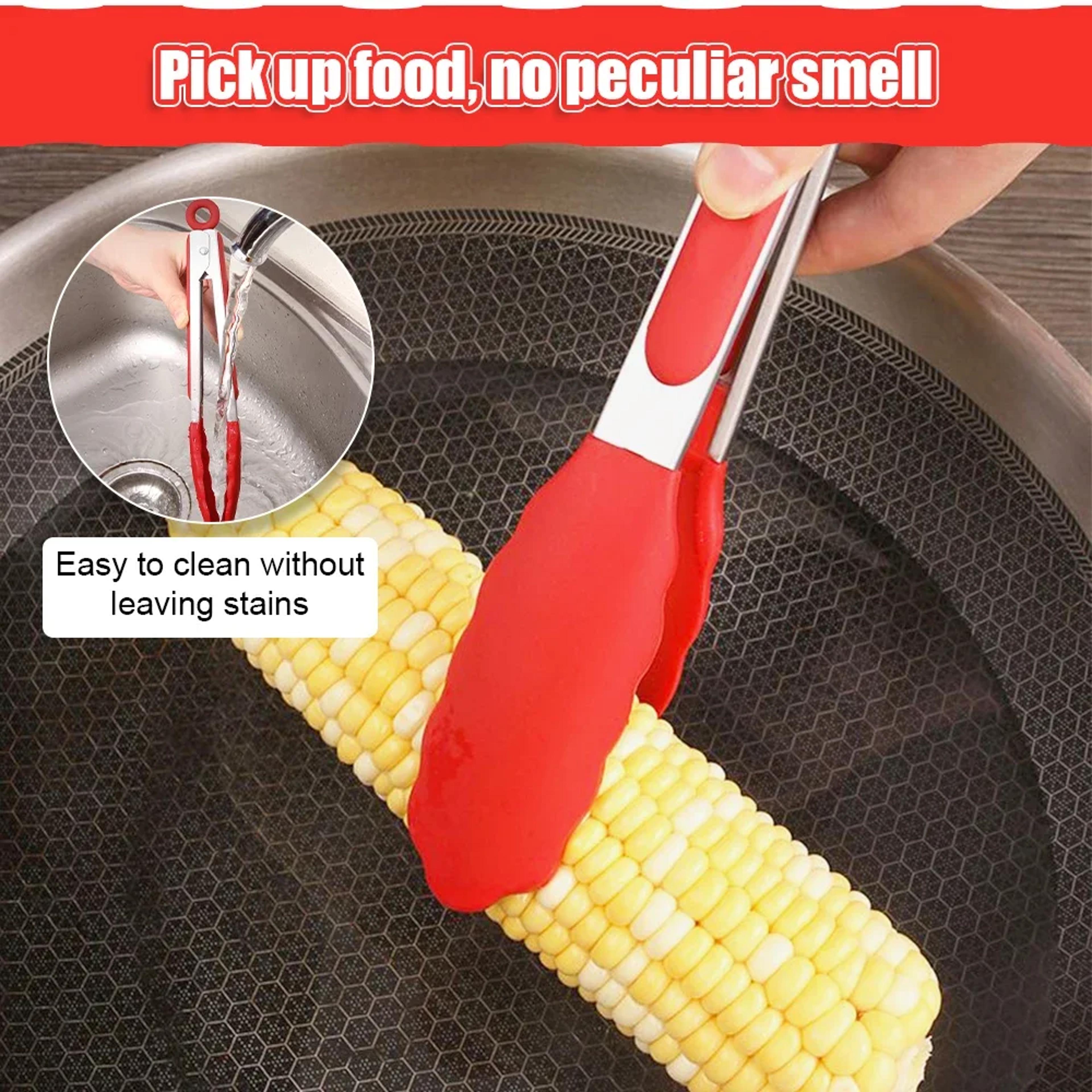Kitchen Accessories Small Silicone Clips Bread Barbecue Tongs Steak Clip BBQ Cooking Food Clips Bak