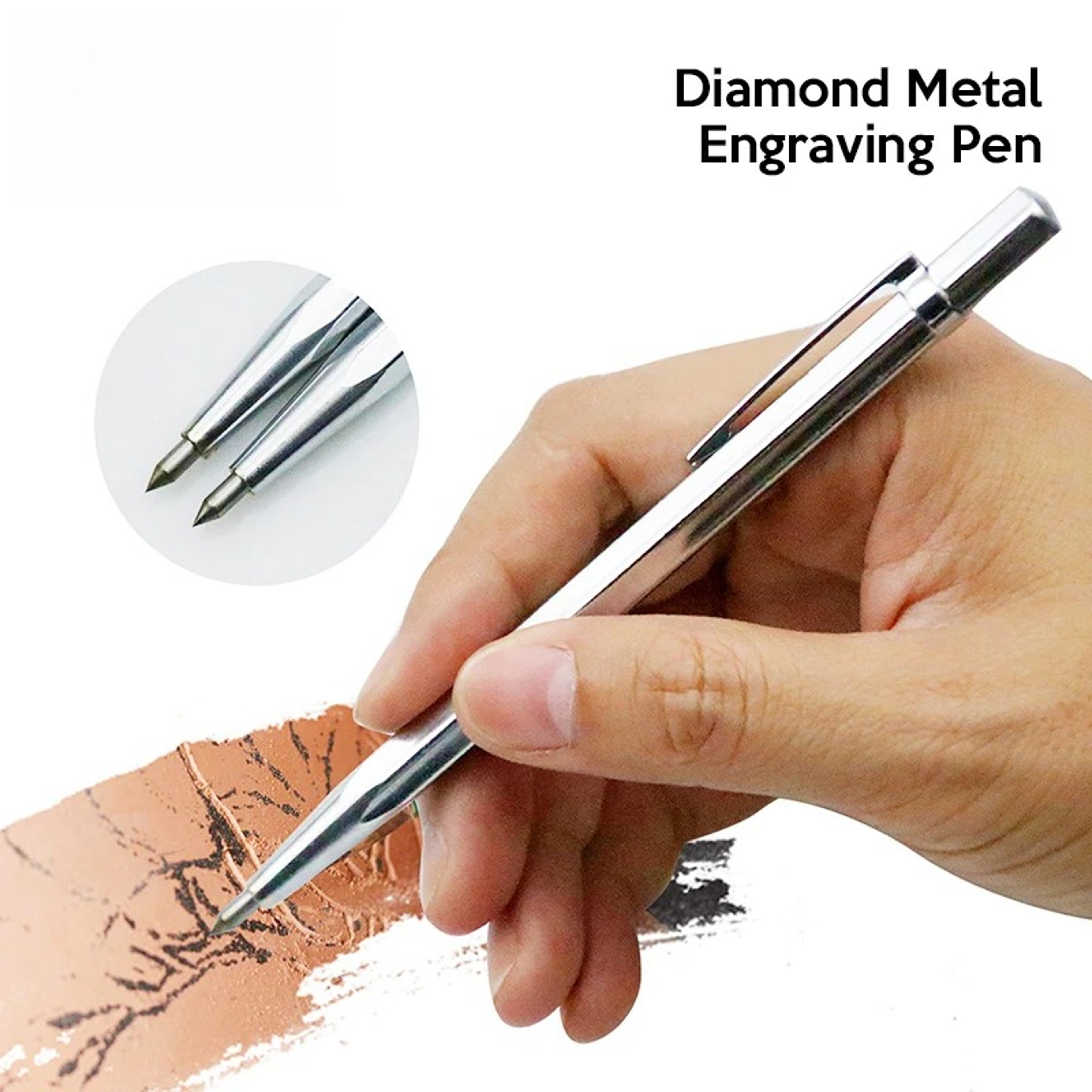 Diamond Metal Marking Engraving Pen Tungsten Carbide Nib Stylus For Glass Ceramic Metal Wood 2