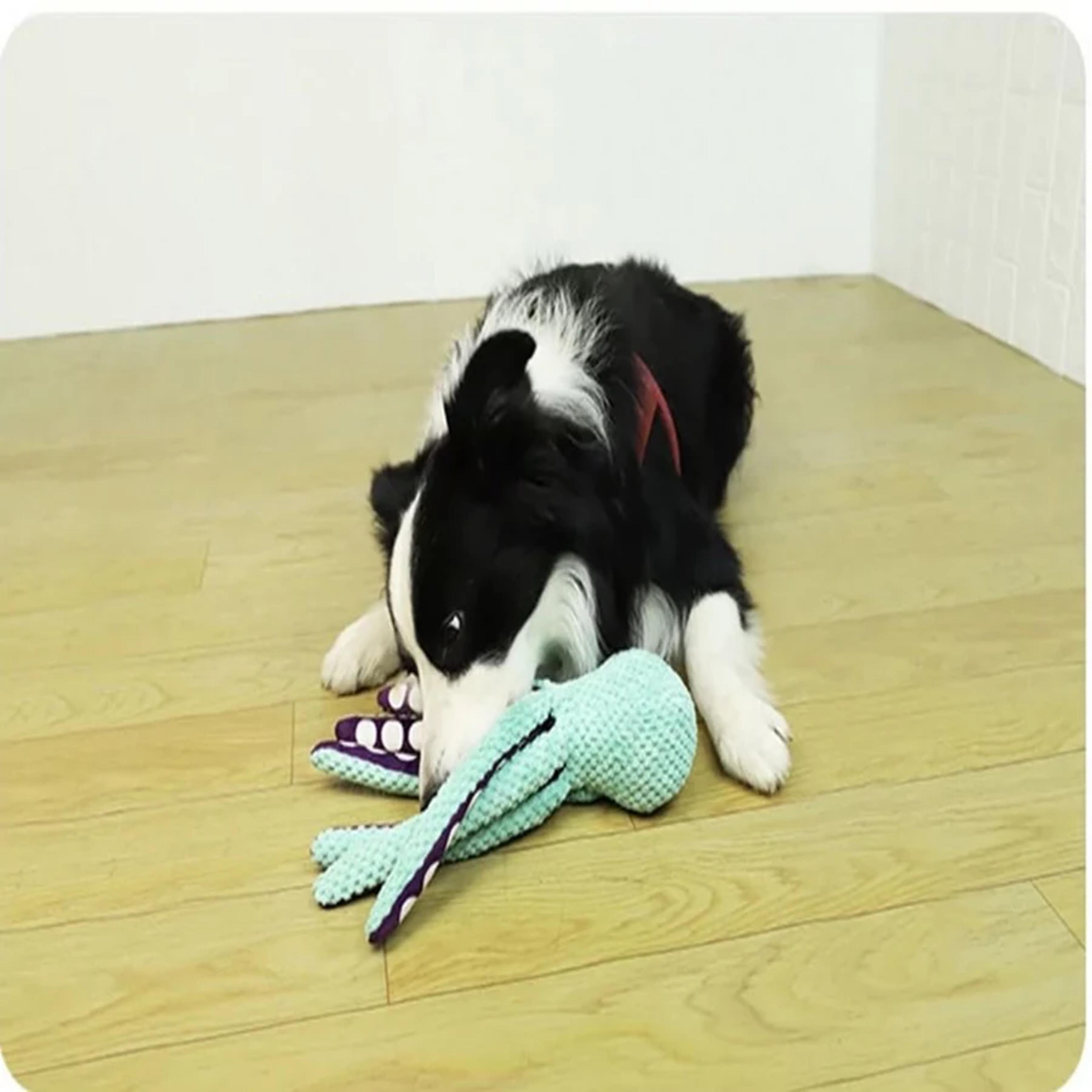 plush octopus interactive pet toy, dog pet boring companion toy for big and small dogs