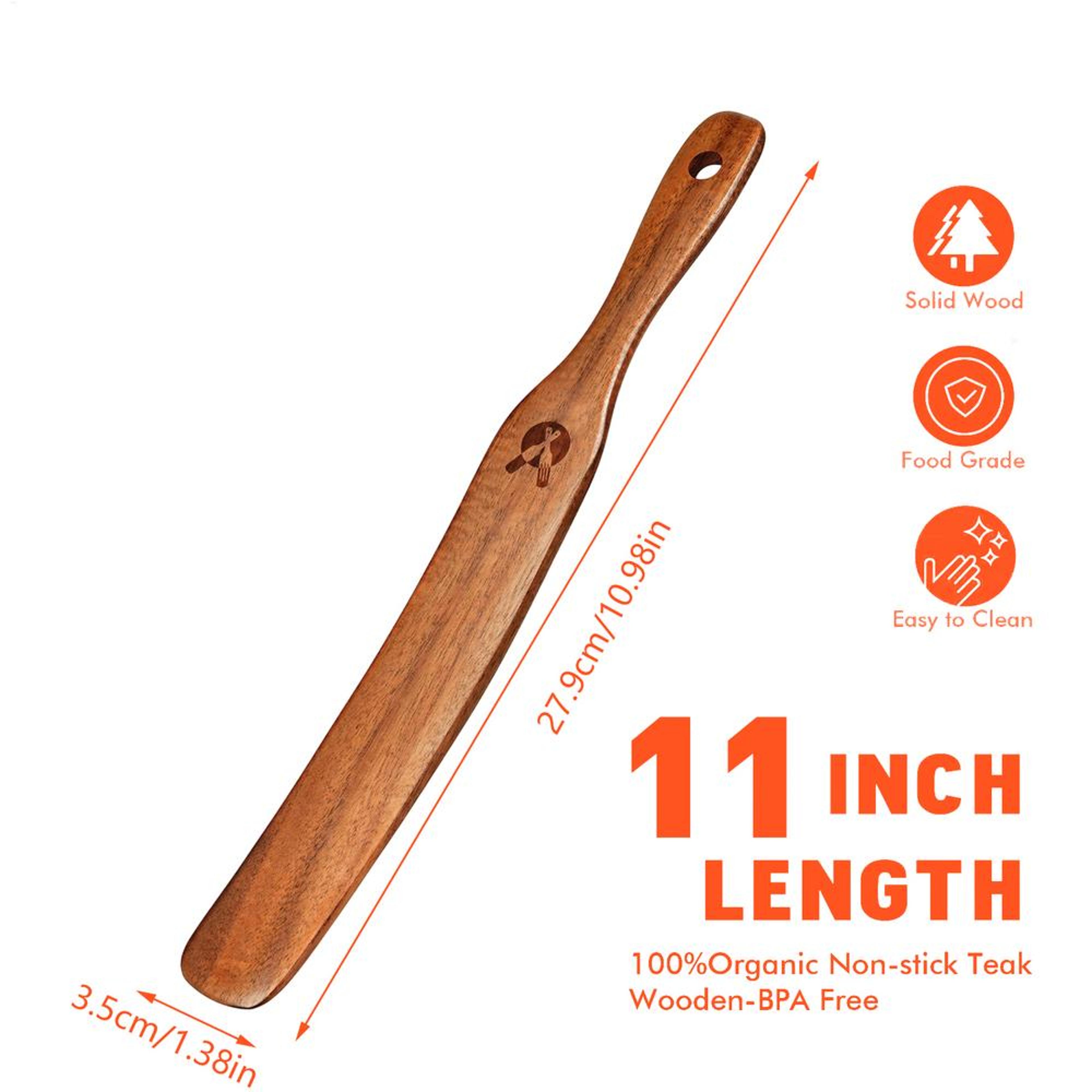 Bread Stirring Spatula EcoFriendly Wooden Dough Mixing Stick Sourdough Starter Mixer For Kitchen 5