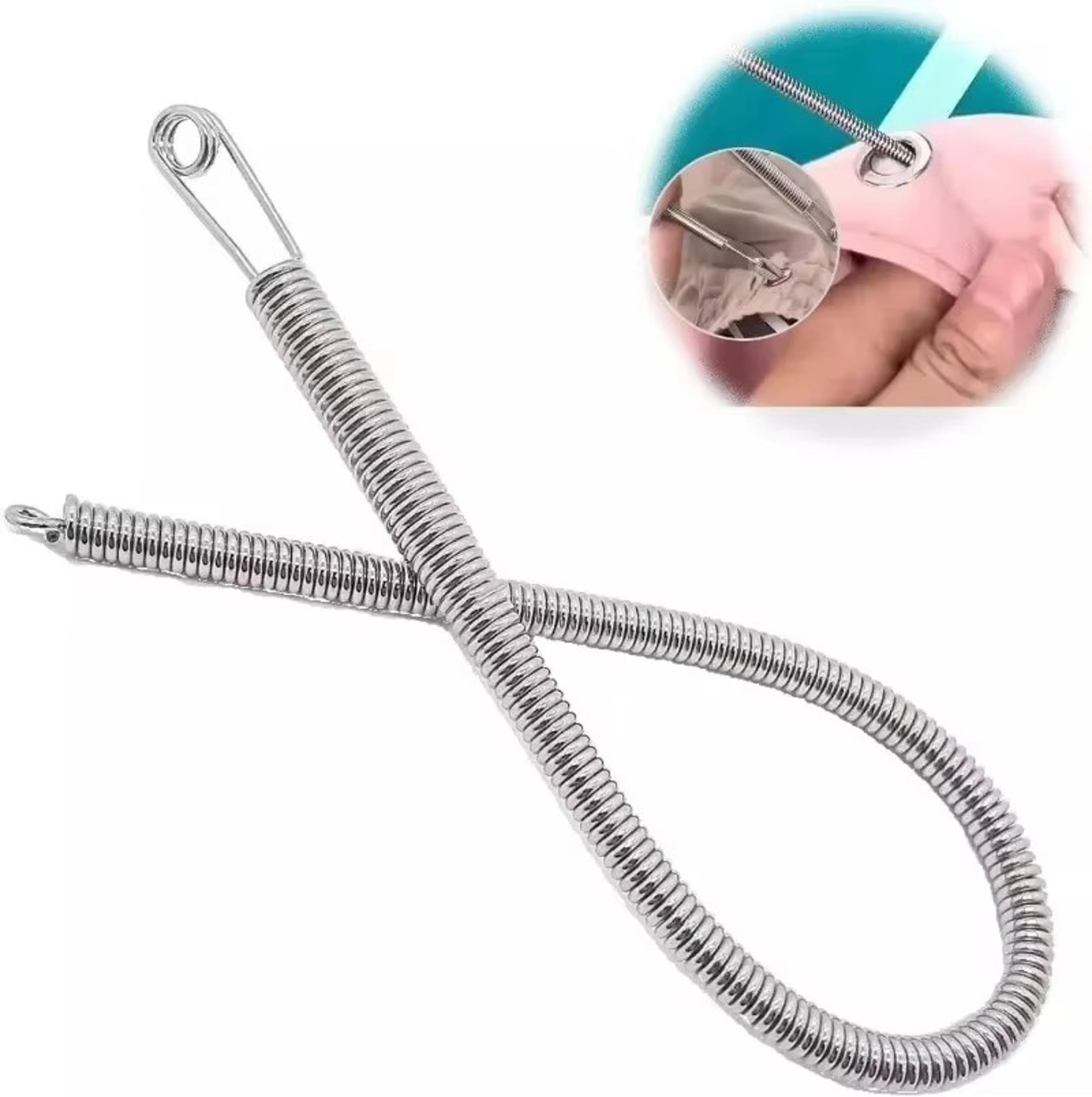Bendable Spring Drawstring Threader Clip Elastic Band Lace Cord Flexible Drawstring Thread DIY Sewi