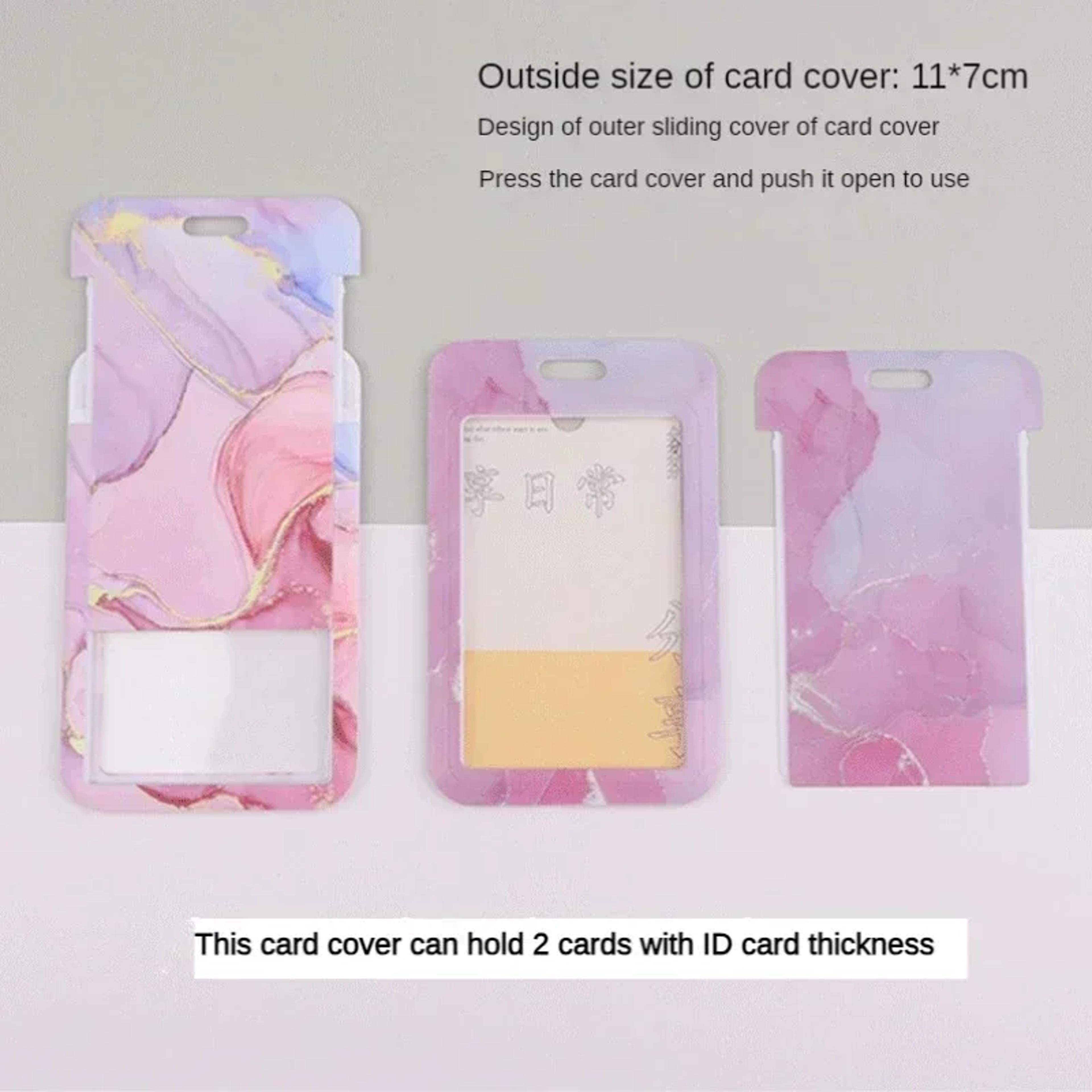ID Name Tag Holder Fashion Work Card Case Bus Pass Bank ID Badge Travel Accessories 2