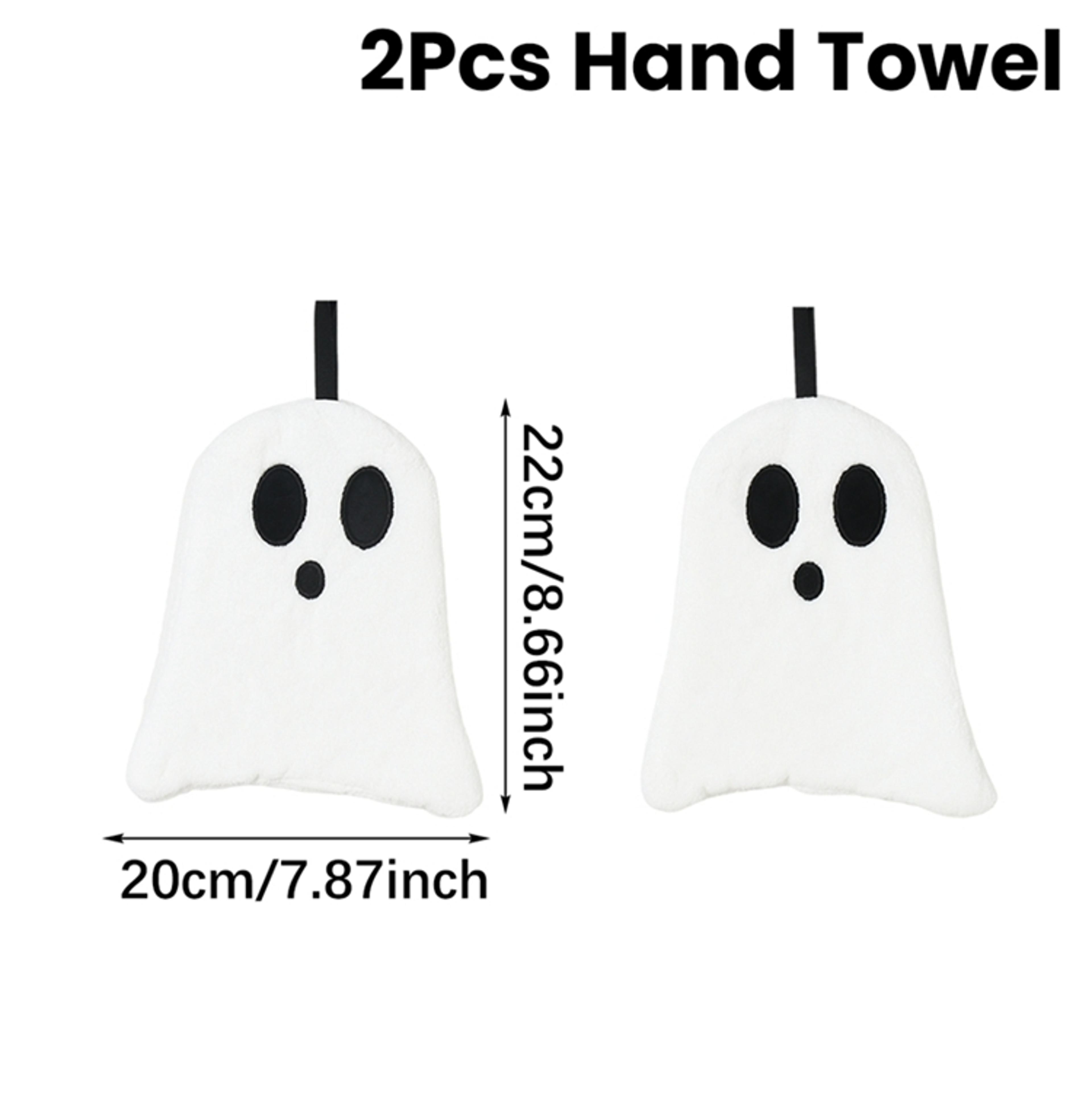 Black Cat Hand Towel Cute Handkerchief Towels For Halloween Super Absorbent Kitchen Towels 6