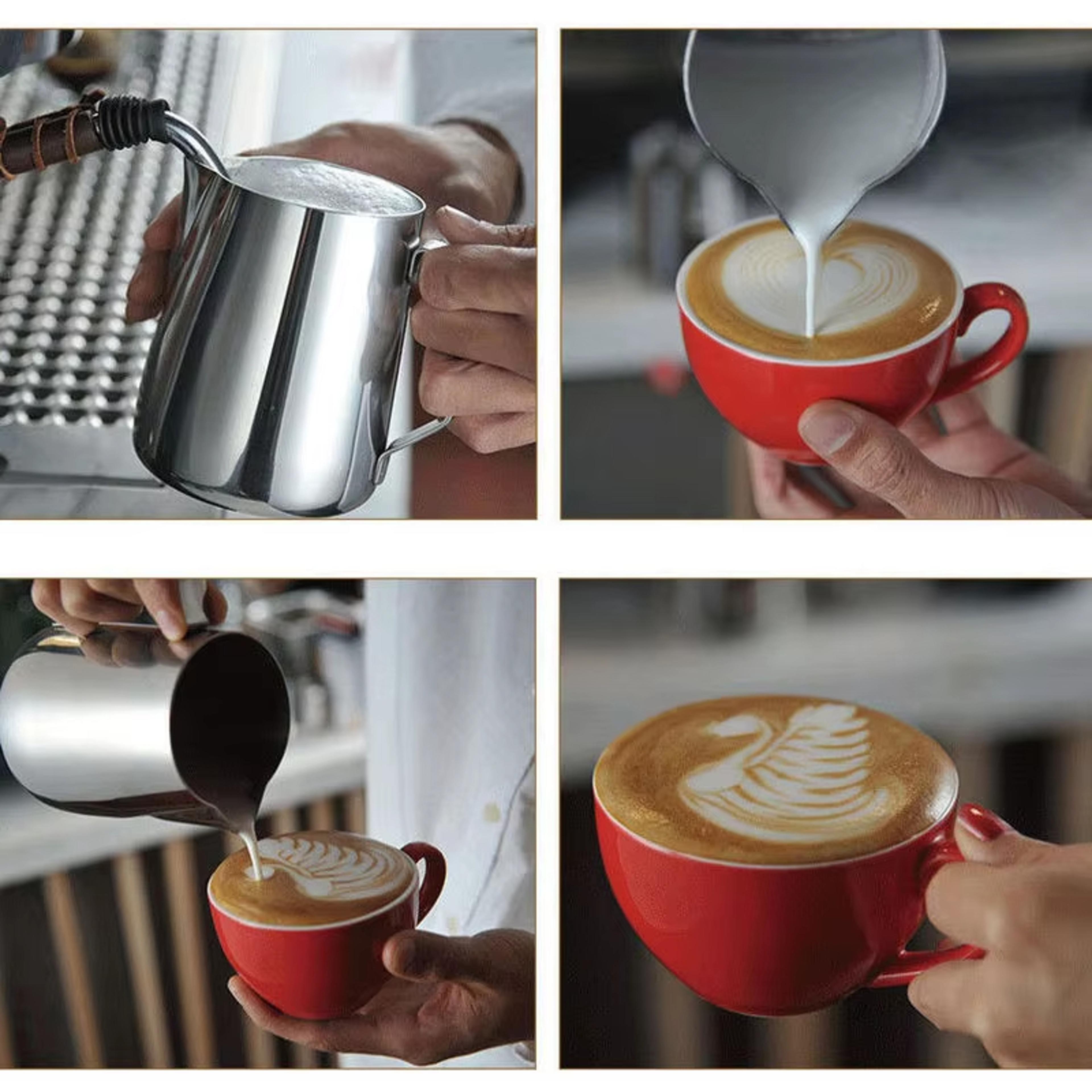 Stainless Steel Milk Frothing Pitcher Fashion Milk Jugs Coffee Latte Jug Mug Cup 2