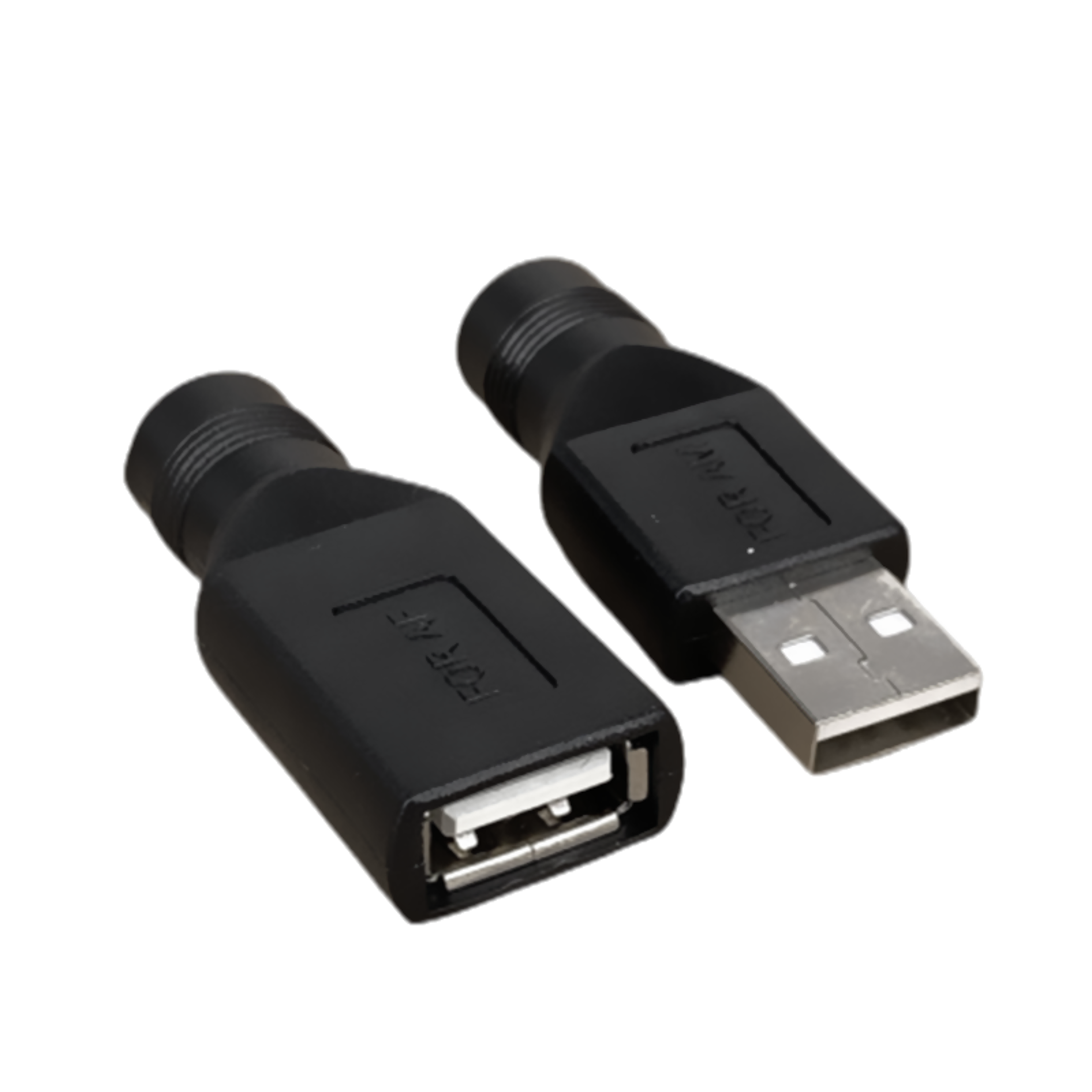 Black Color Female Jack To USB Male Plug Power Connector For Laptop 1