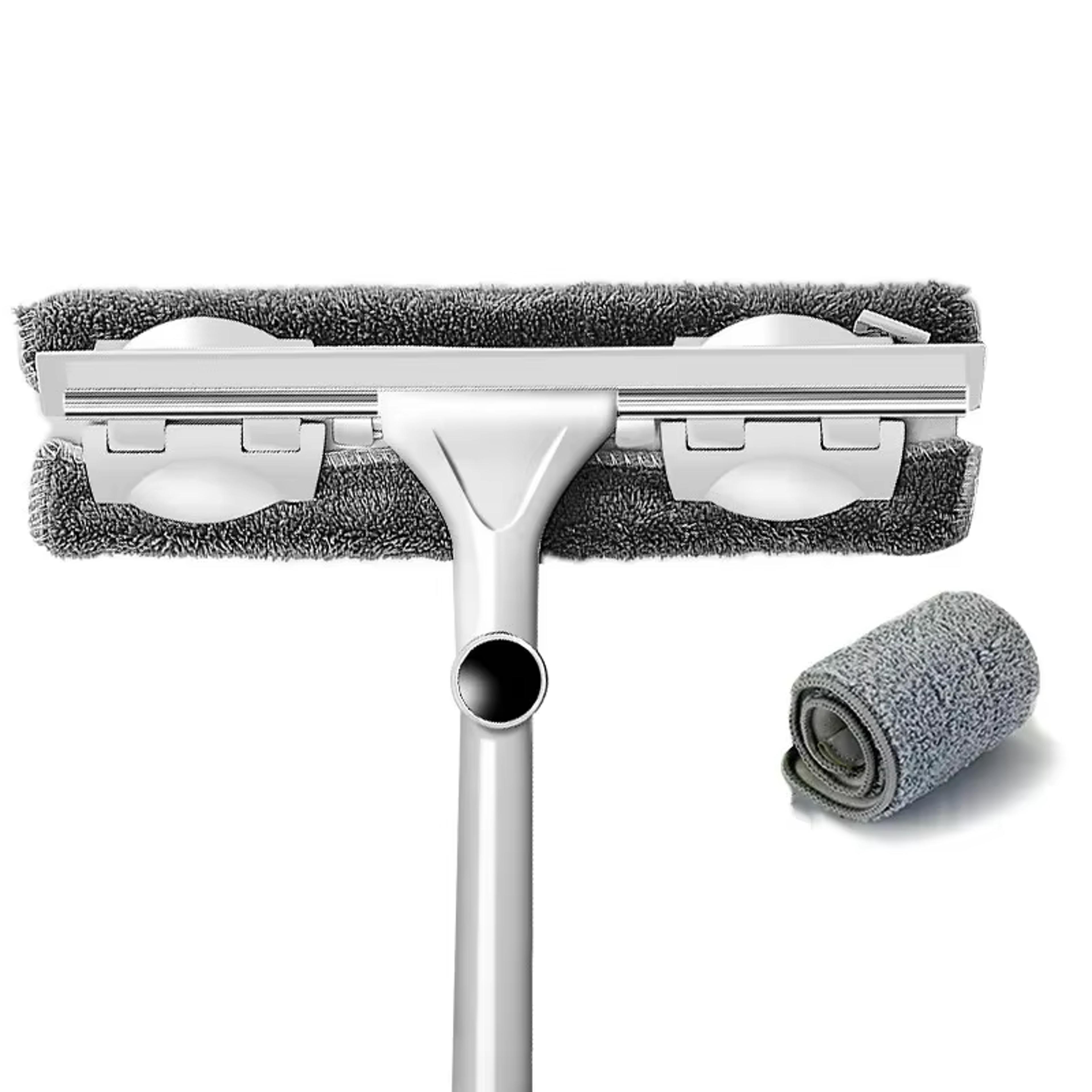 Household Telescopic Window Cleaning Tool Long Handle Brush Glass Washer Mop 7