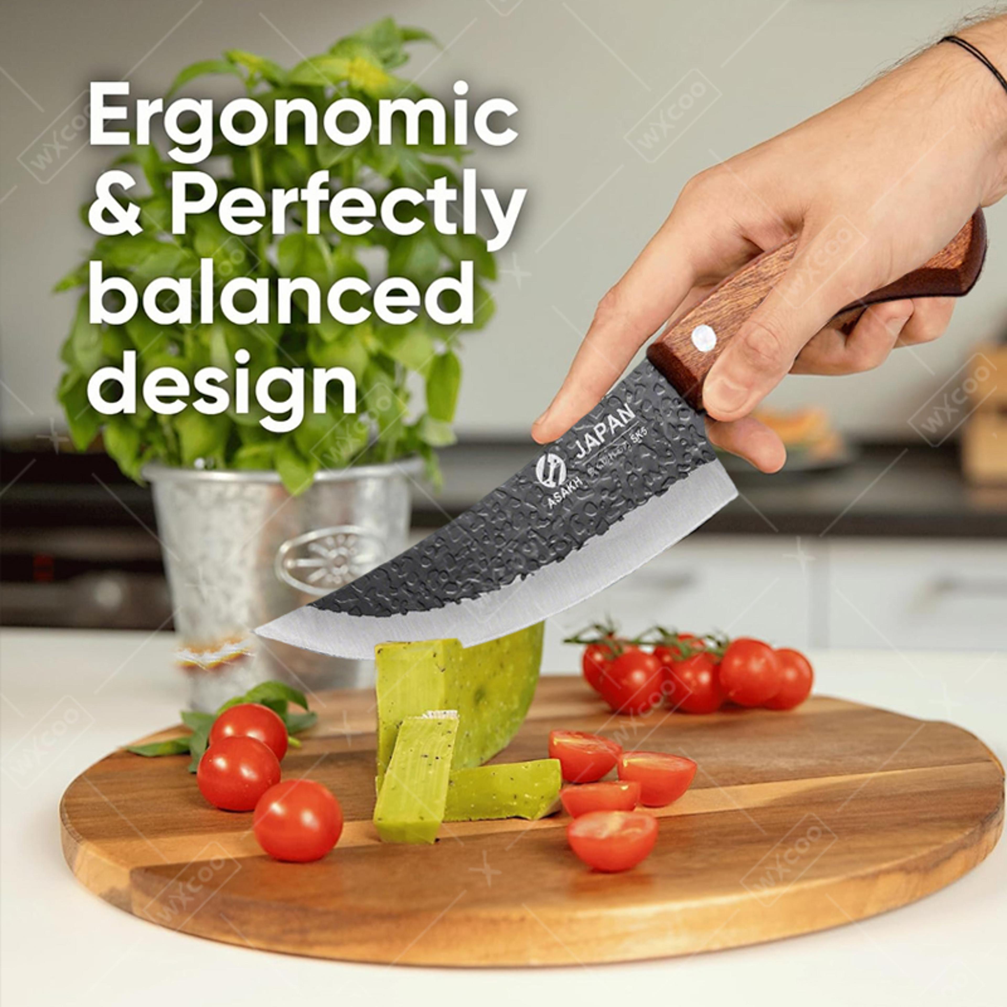 Hand Forged Butcher Knife Boning Japanese Kitchen Knife Stainless Steel Wooden Handle For Fruit And 2