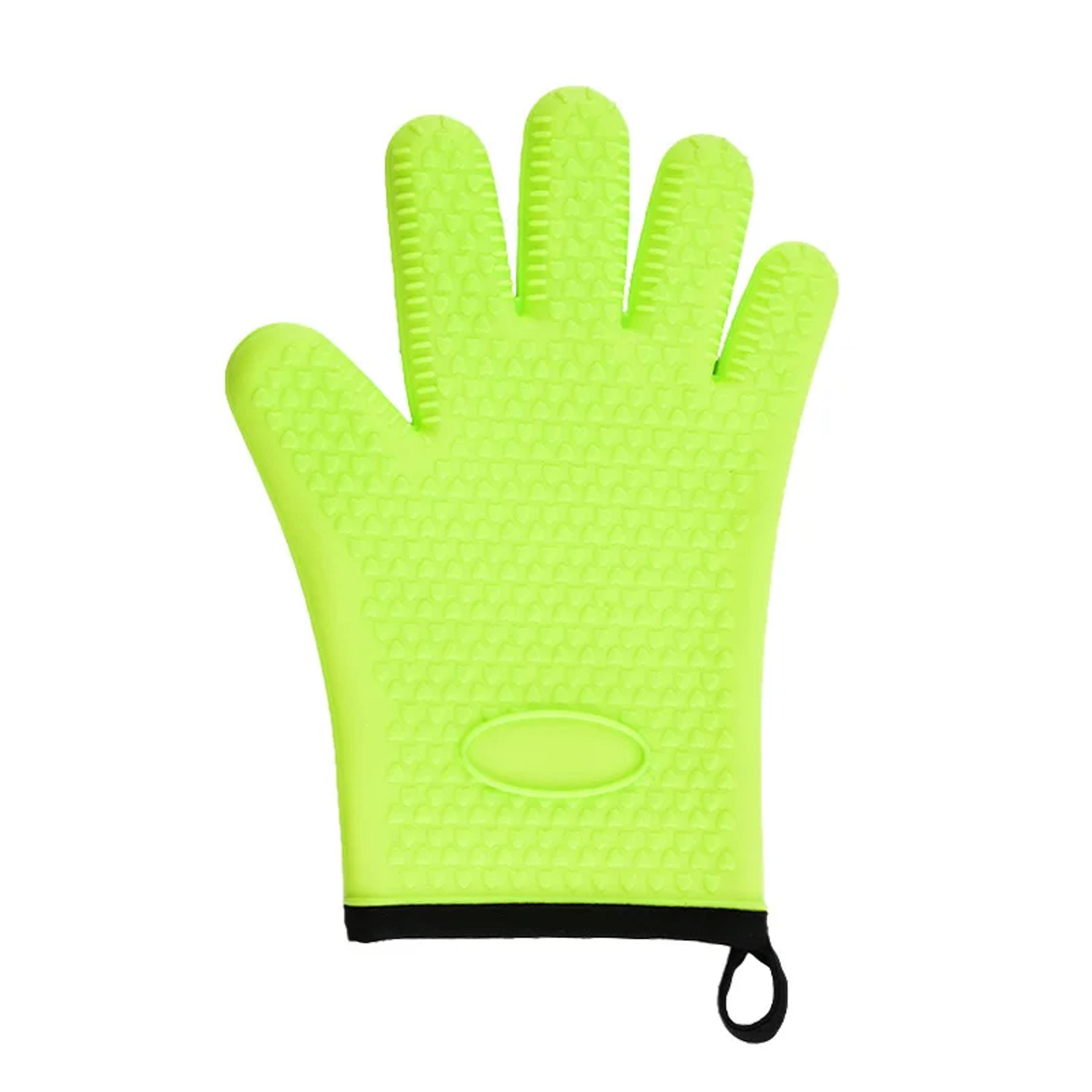Heat Resistant Silicone Oven Mitts AntiScald Gloves For Baking BBQ Microwave Durable Potholder For  6