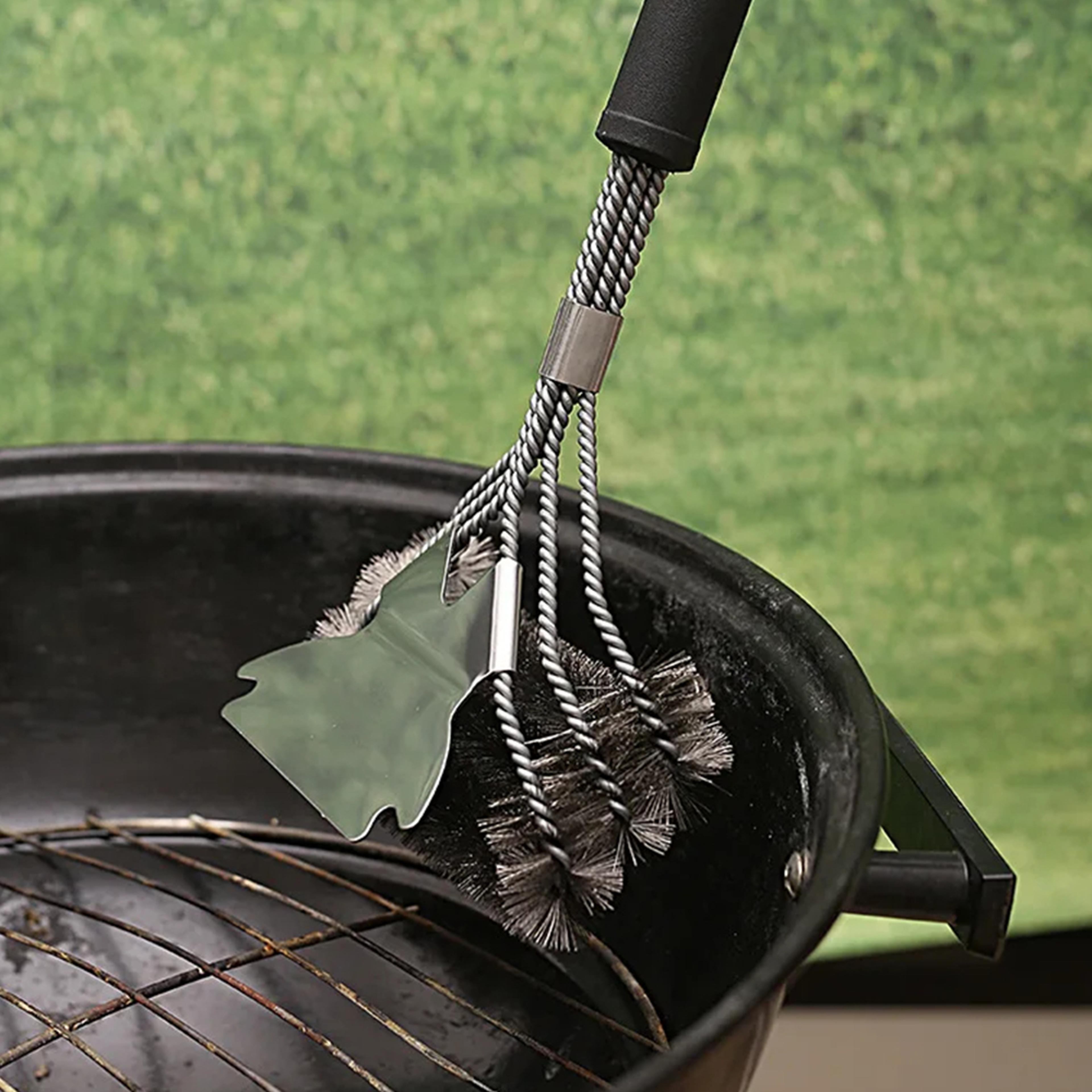 Safe Grill Brush Bristle Free BBQ Grill Brush Rust Resistant Stainless Steel Barbecue Cleaner 1