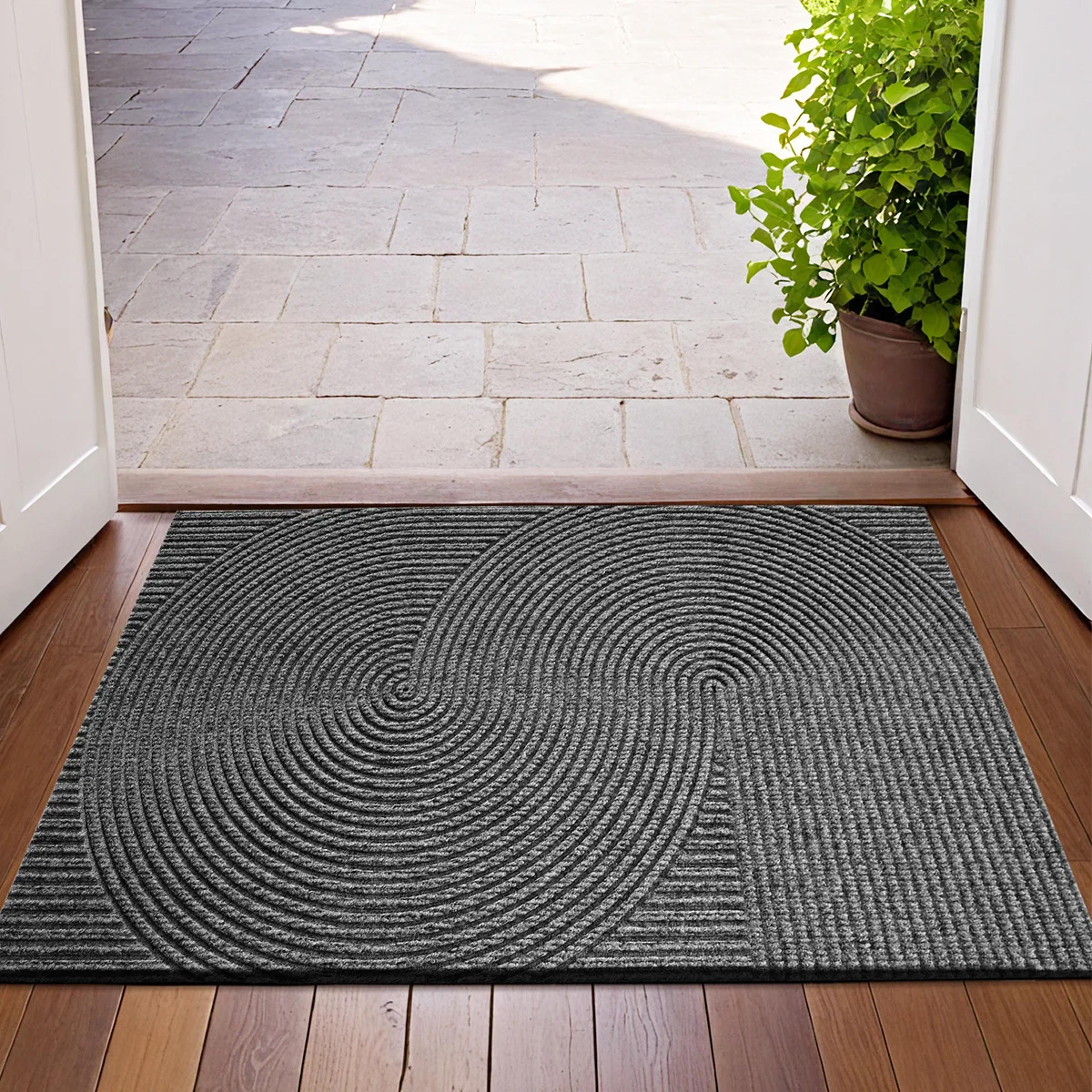 Groove Outdoor Doormat TPR AntiSlip Floor Mat Dustproof Rug For Porch 5
