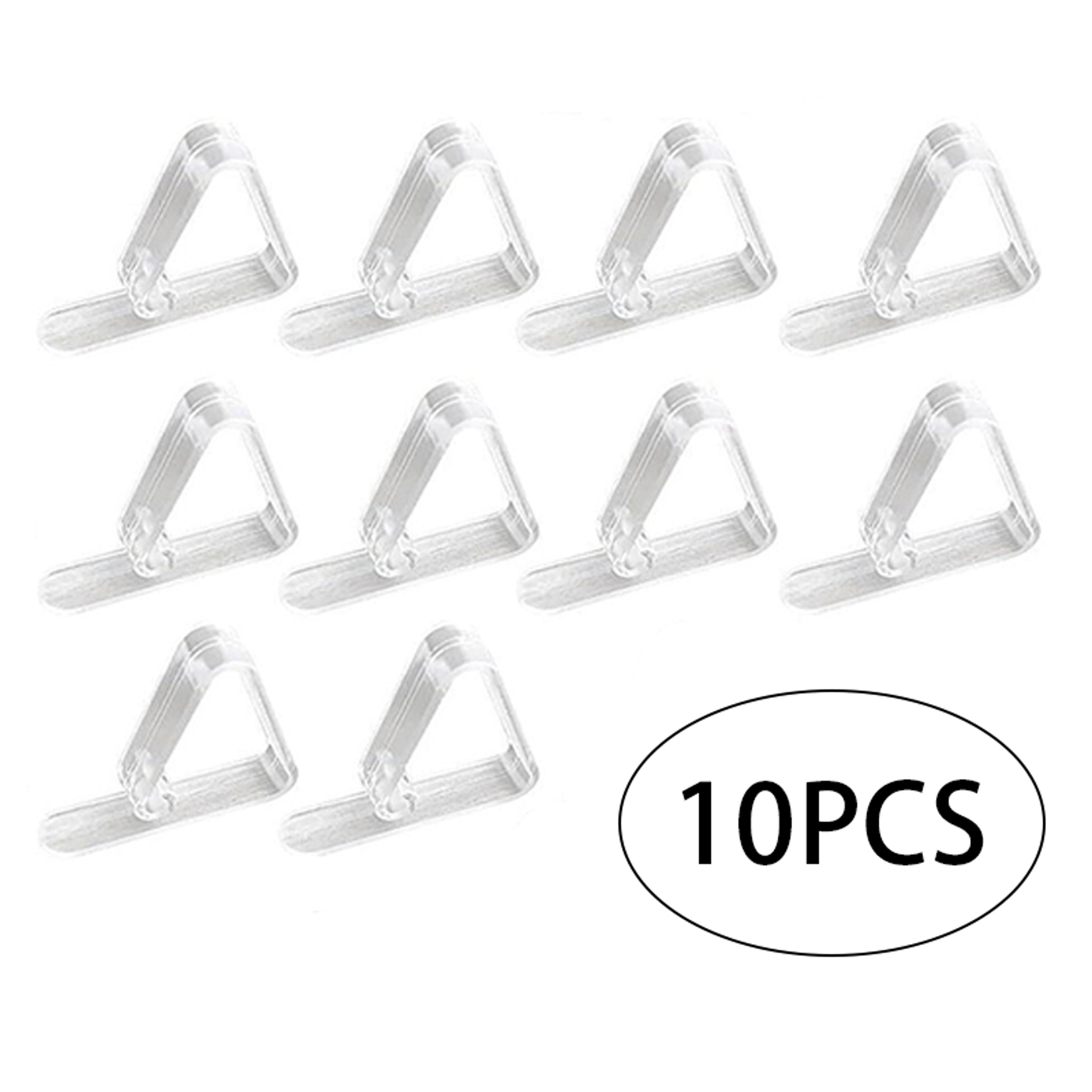 Plastic Tablecloth Clamps Transparent Anti Slip Fixing Buckle For Household Table Corner 7