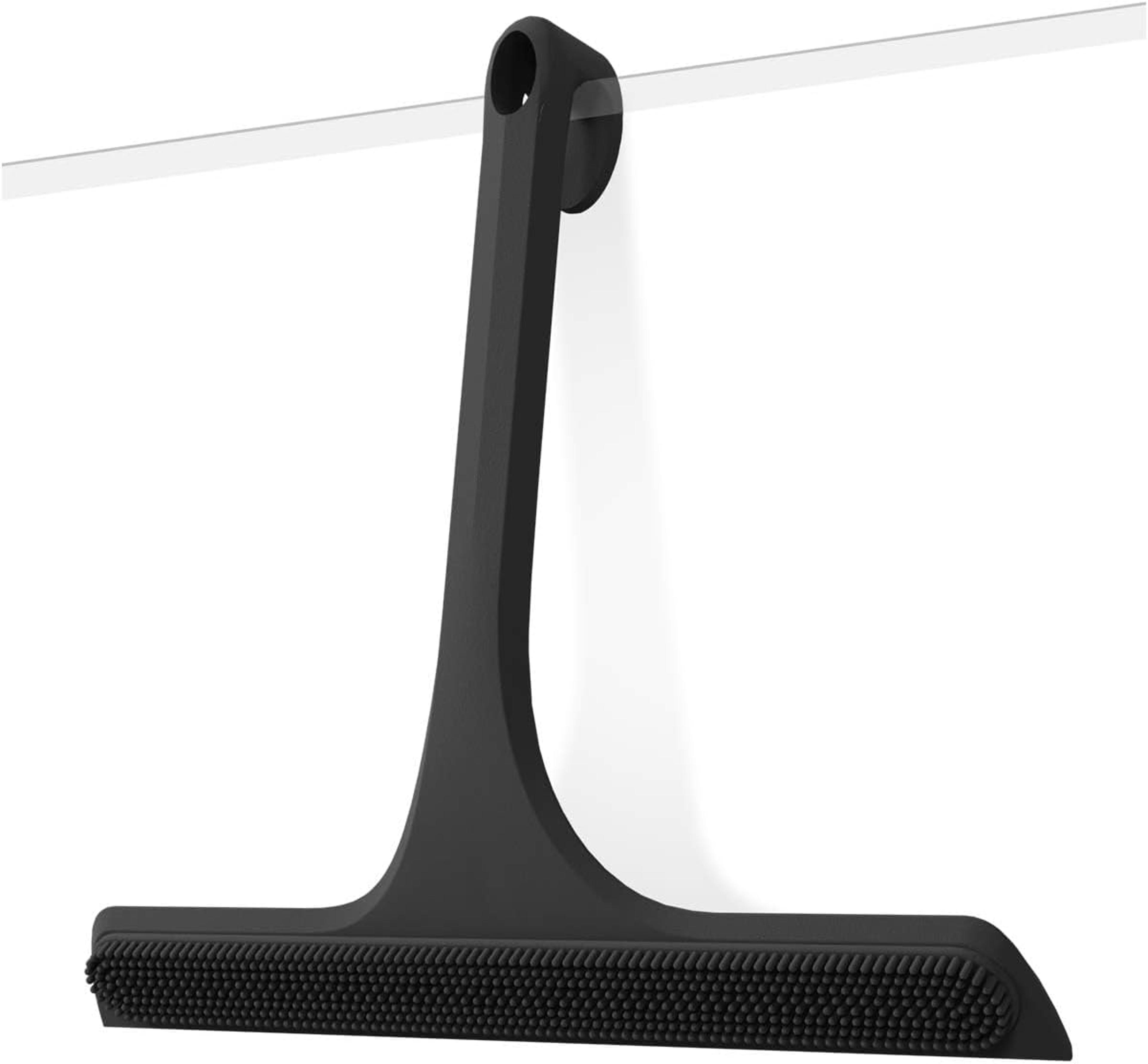Glass Door Shower Squeegee Integrated Silicone BuiltIn Hook For Easy Hanging 6