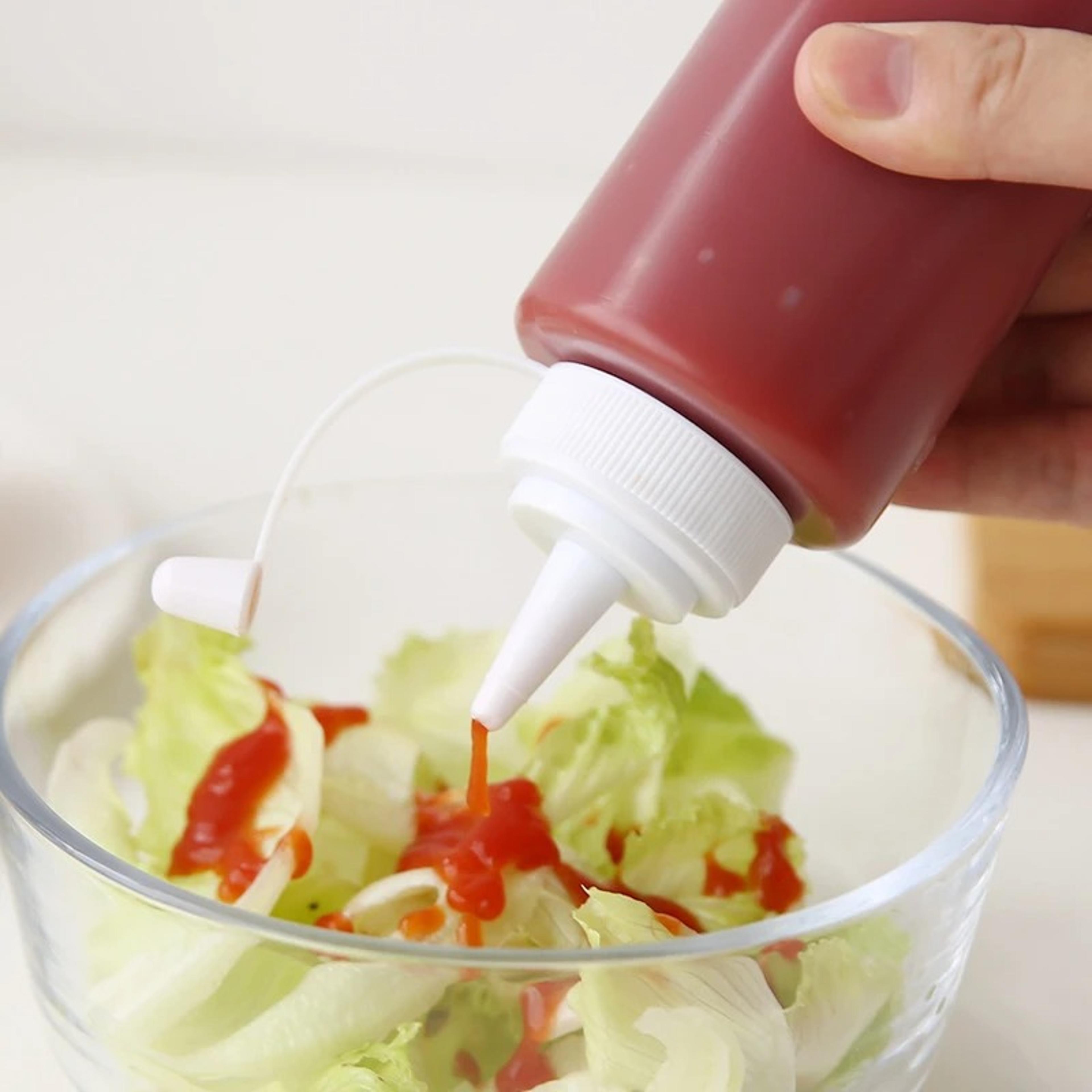 Condiment Squeeze Bottles For Salad Sauce Mustard Mayo Olive Oil Storage Kitchen Supplies 3
