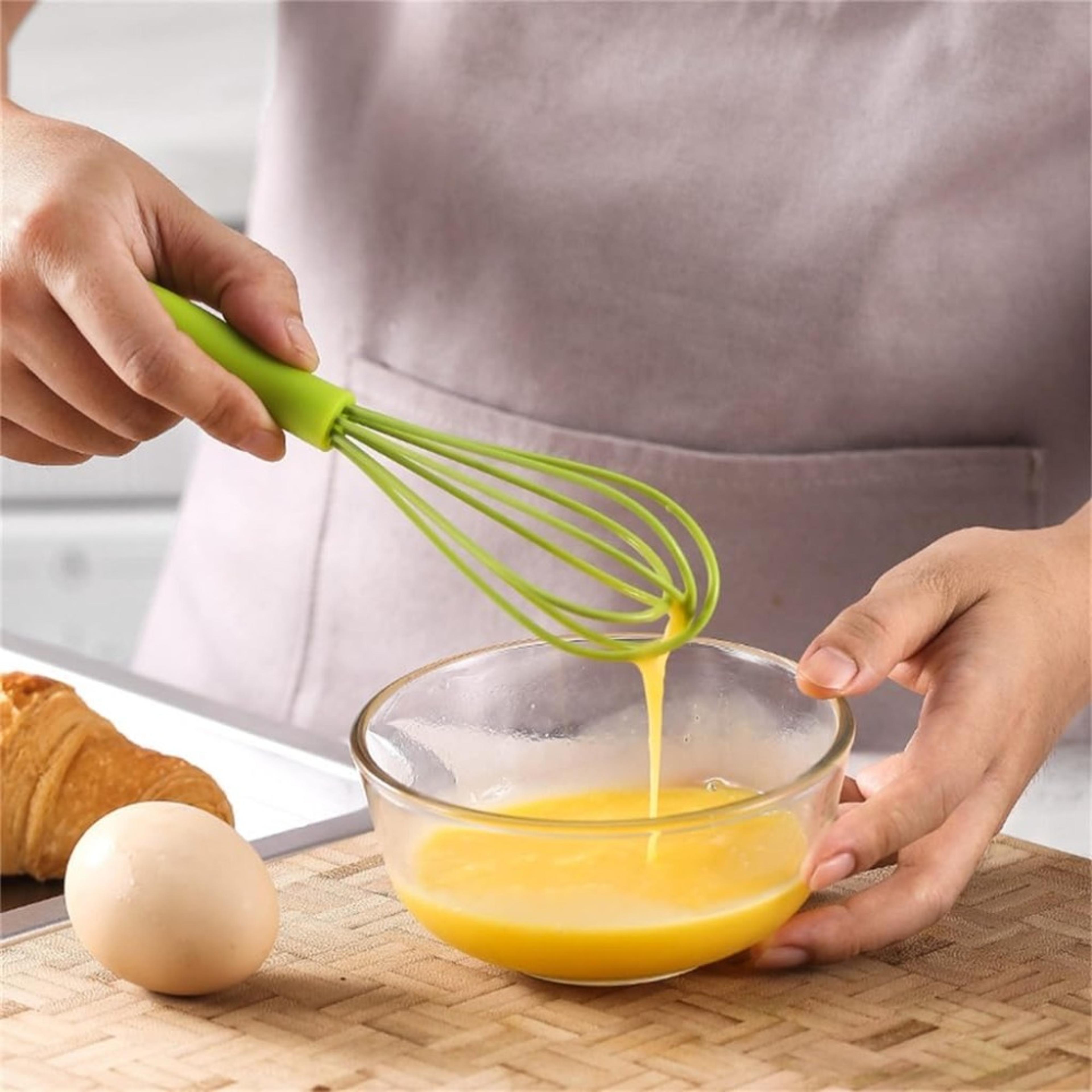 Silicone Whisk For Cooking Easy To Use Manual Egg Beater Whipped Cream Foam Maker For Baking 5