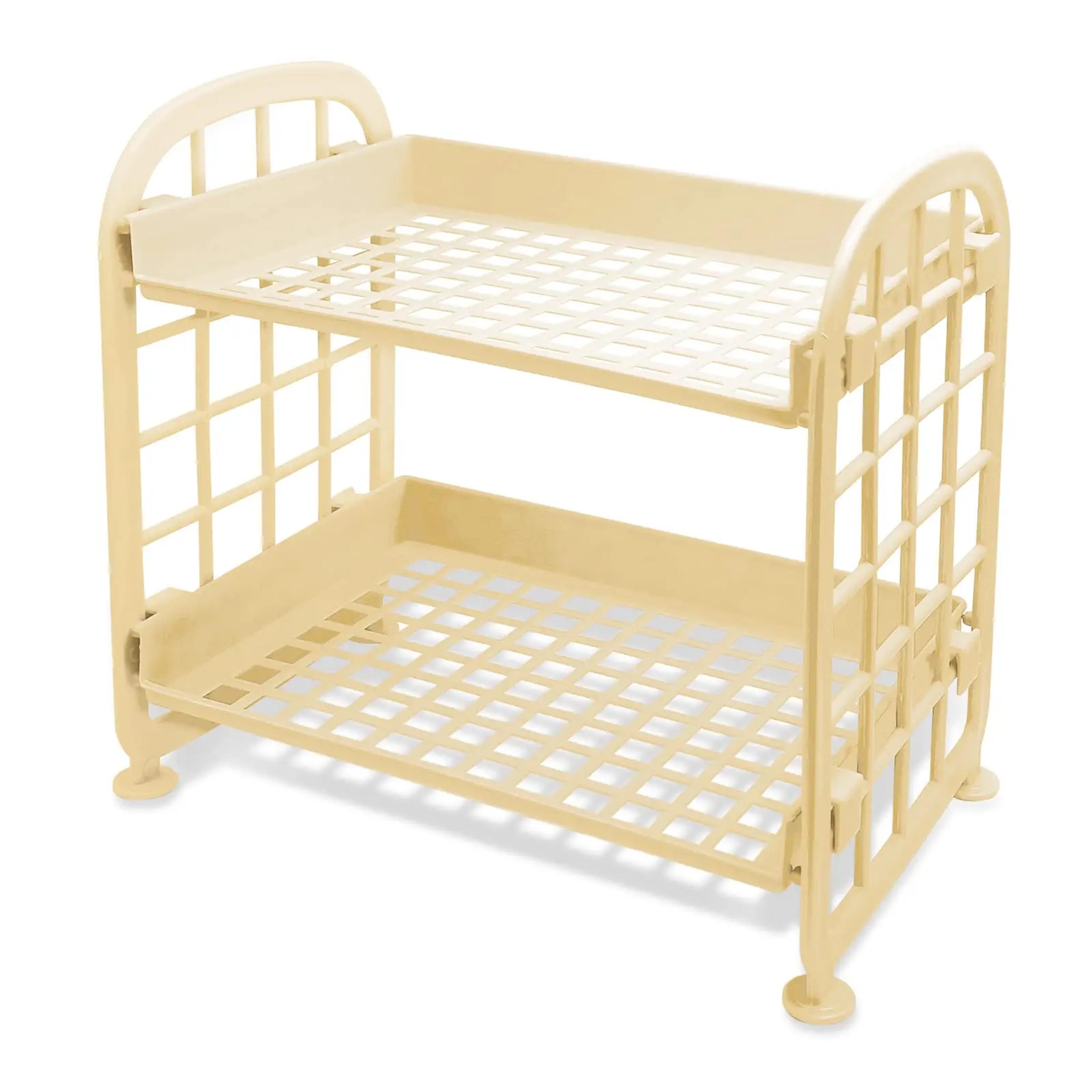 Multifunctional Plastic Shelf Organizer For Makeup Skincare Office Kitchen Bedroom And Bathroom 7