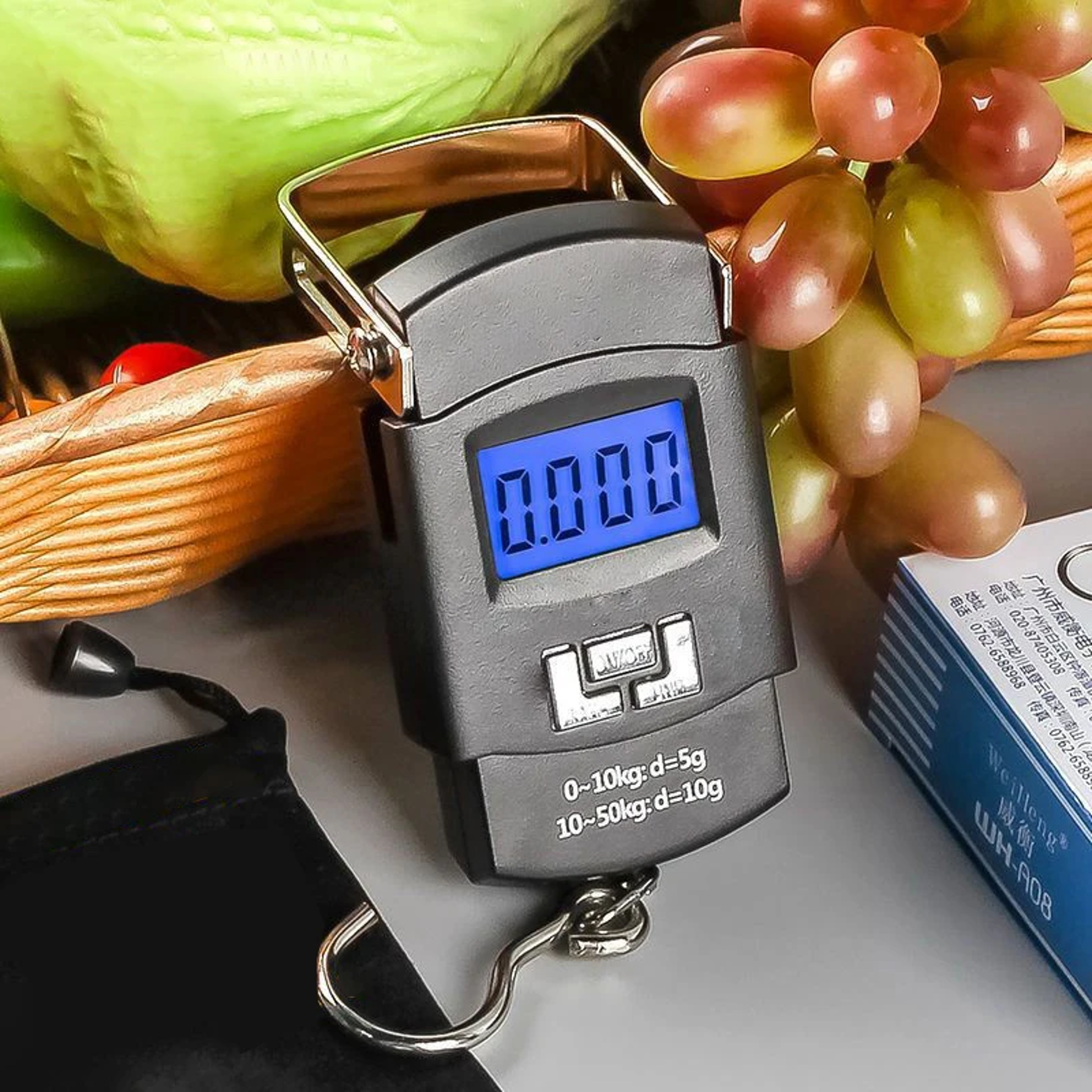 Mini Digital Luggage Scale With Hook Portable Electronic LCD Display Scale 1