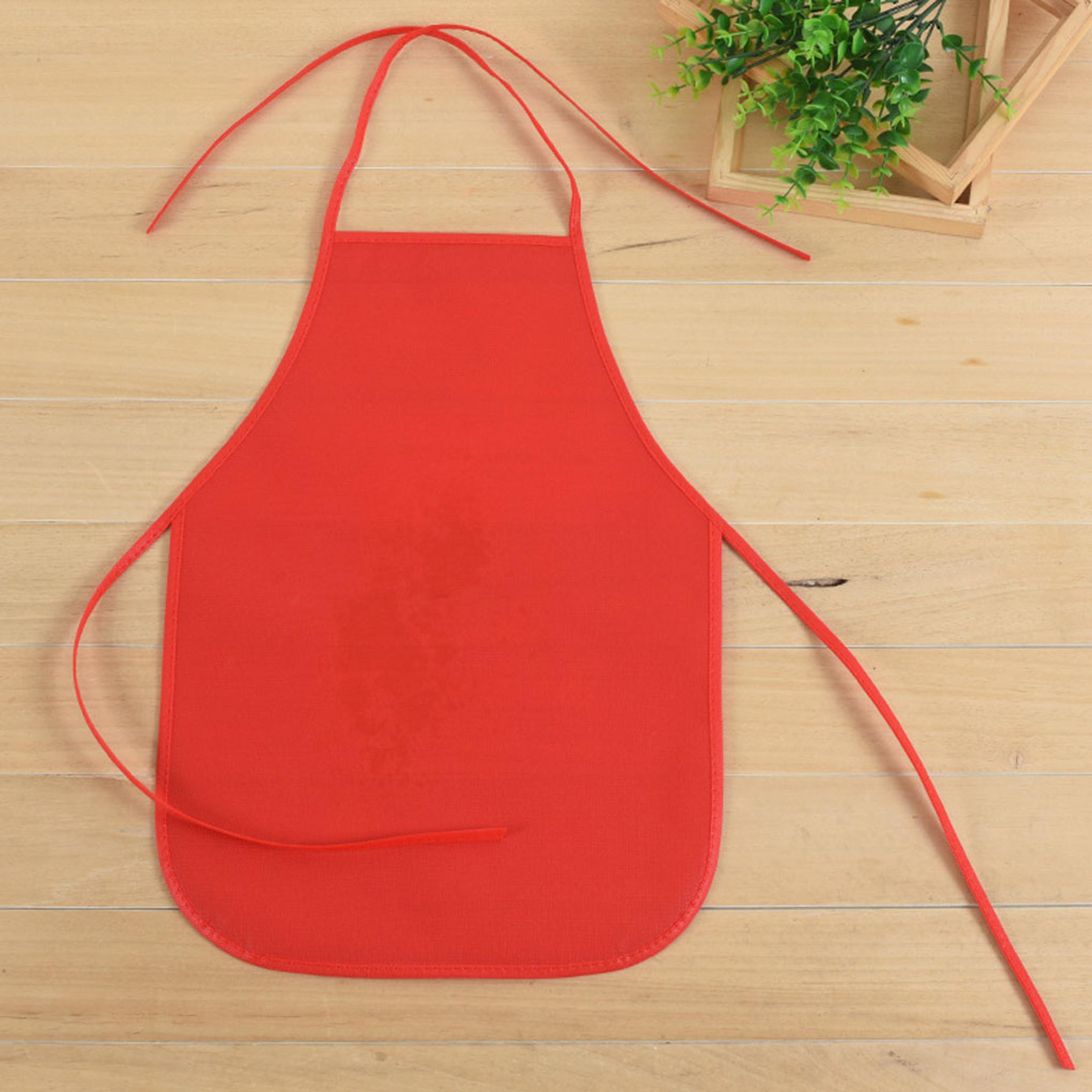 Kids Colorful Aprons Waterproof NonWoven Fabric Bib Baby Work Kindergarten Activities 1
