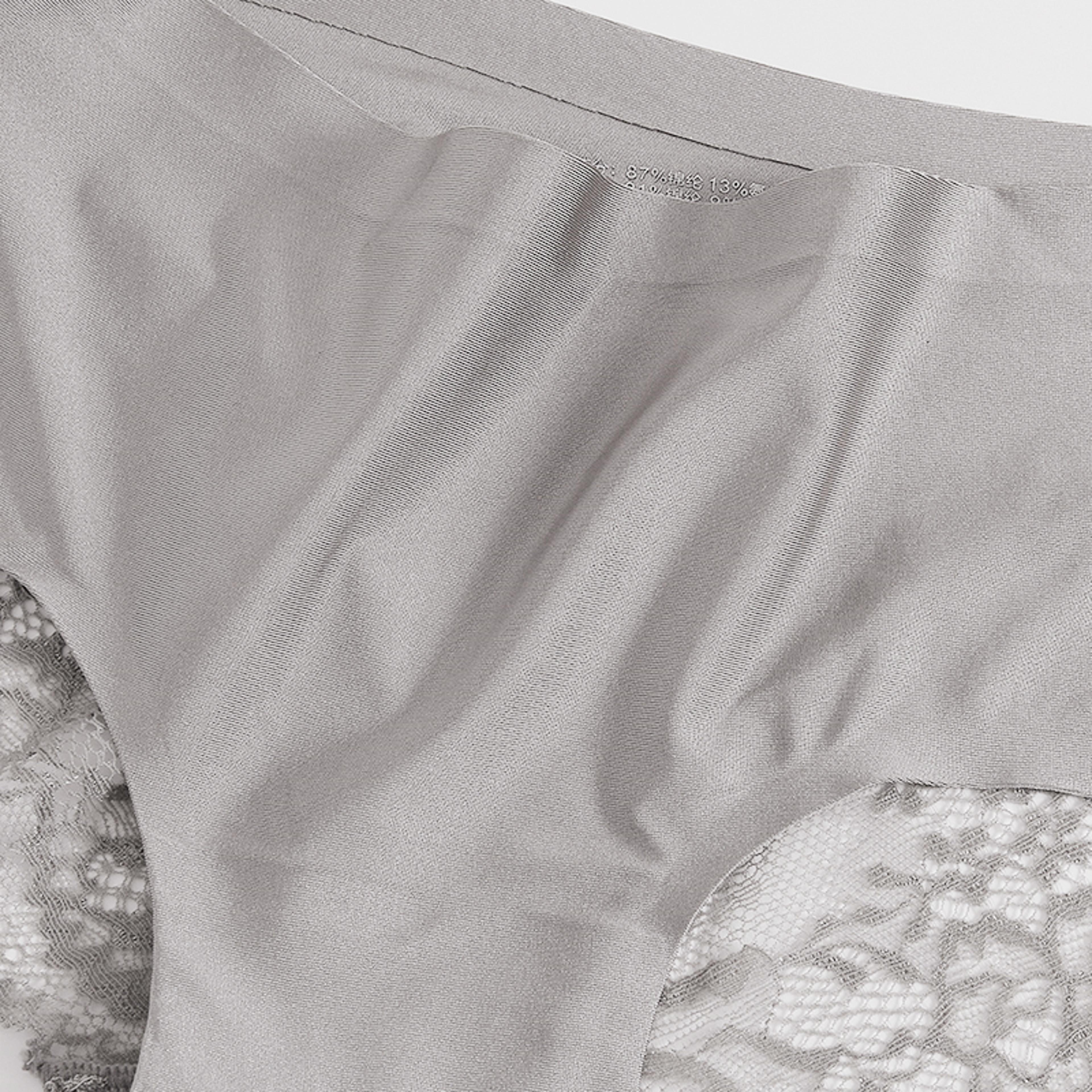 Elegant Lace Panties Women Silk Satin Briefs Soft Comfortable Plus Size Lace Panties 4