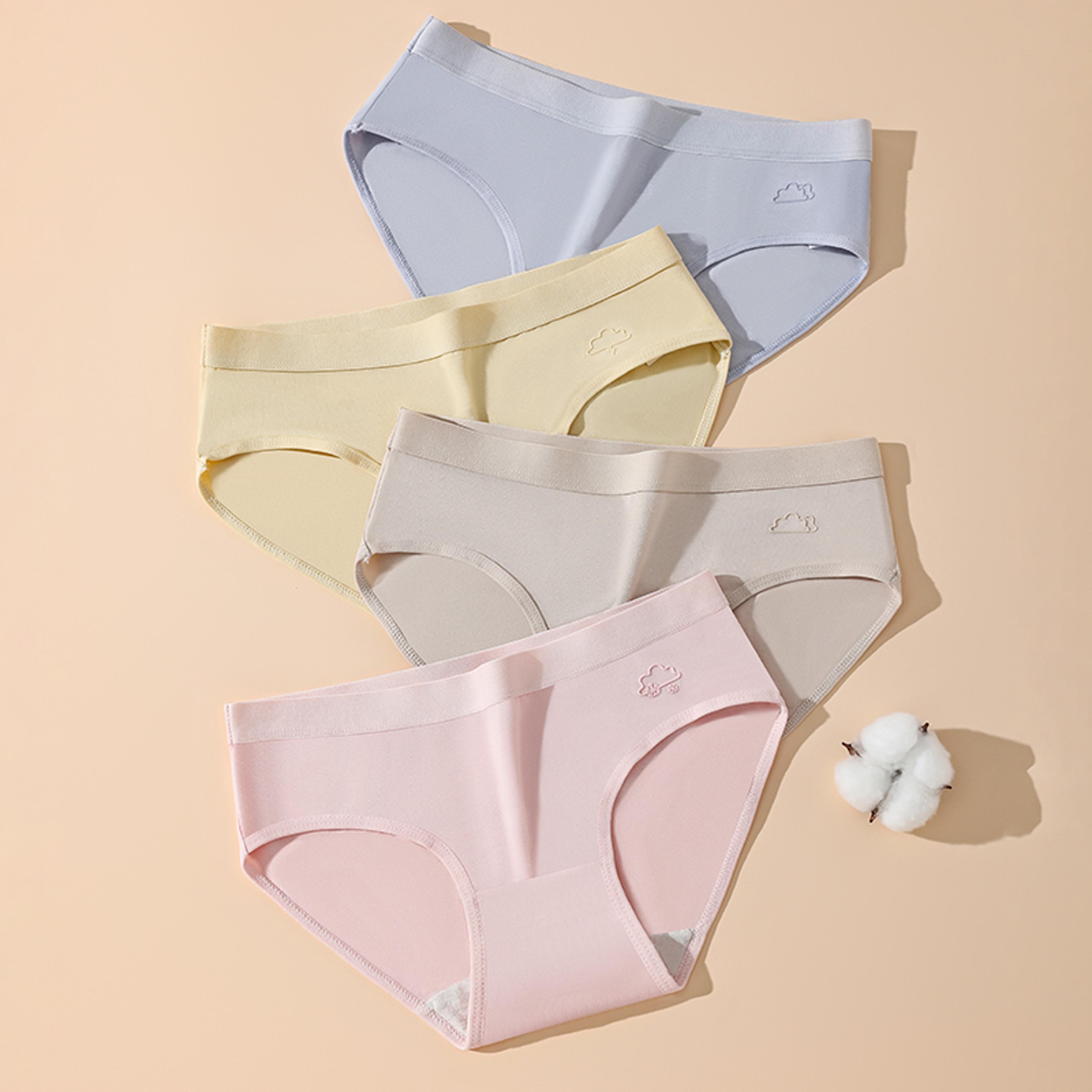 Breathable Cotton Womens Panties Low Waist Soft Underwear 4