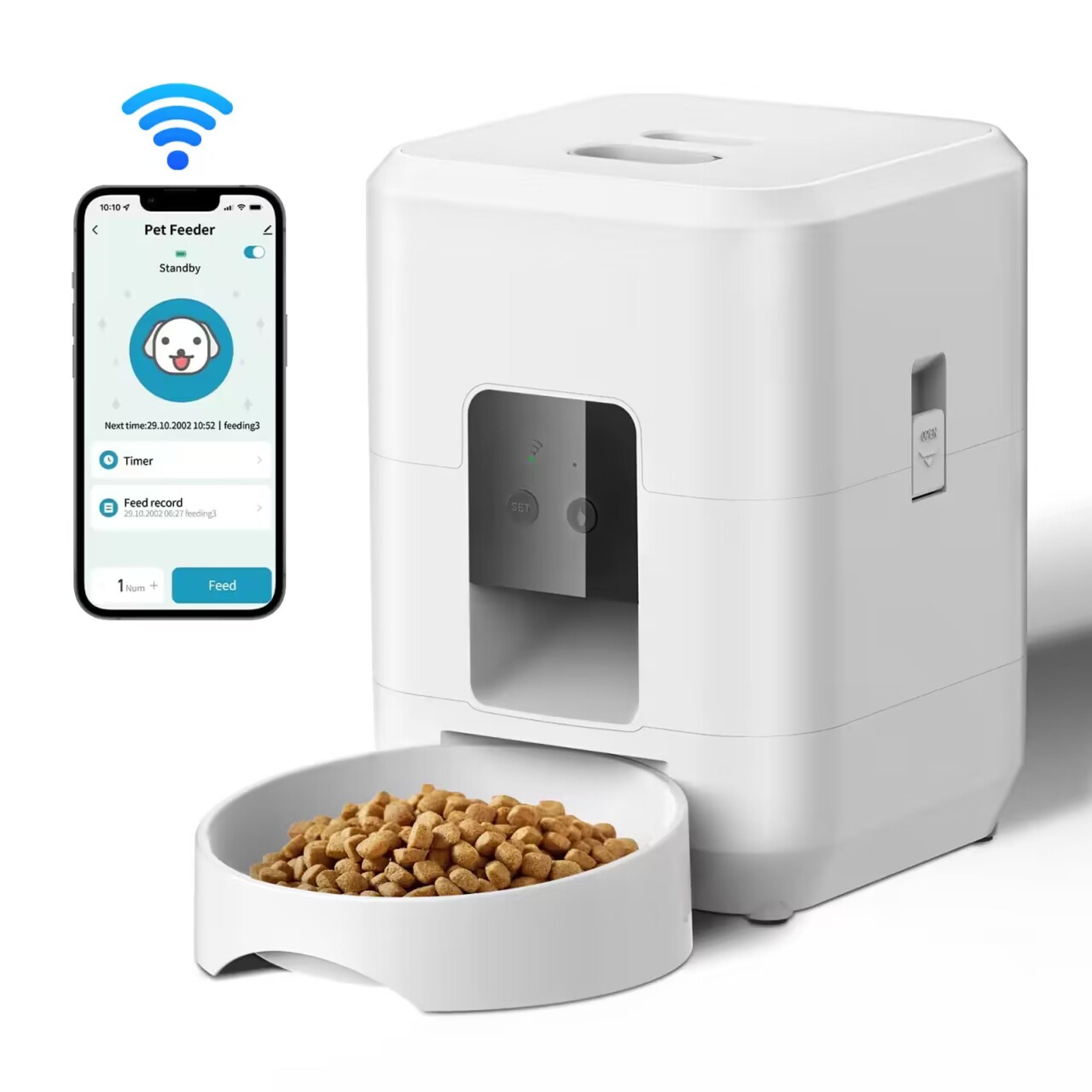 Smart Pet Feeder For Dogs CatsAutomatic Timed Food Dispenser With Slow Feed Feature 9