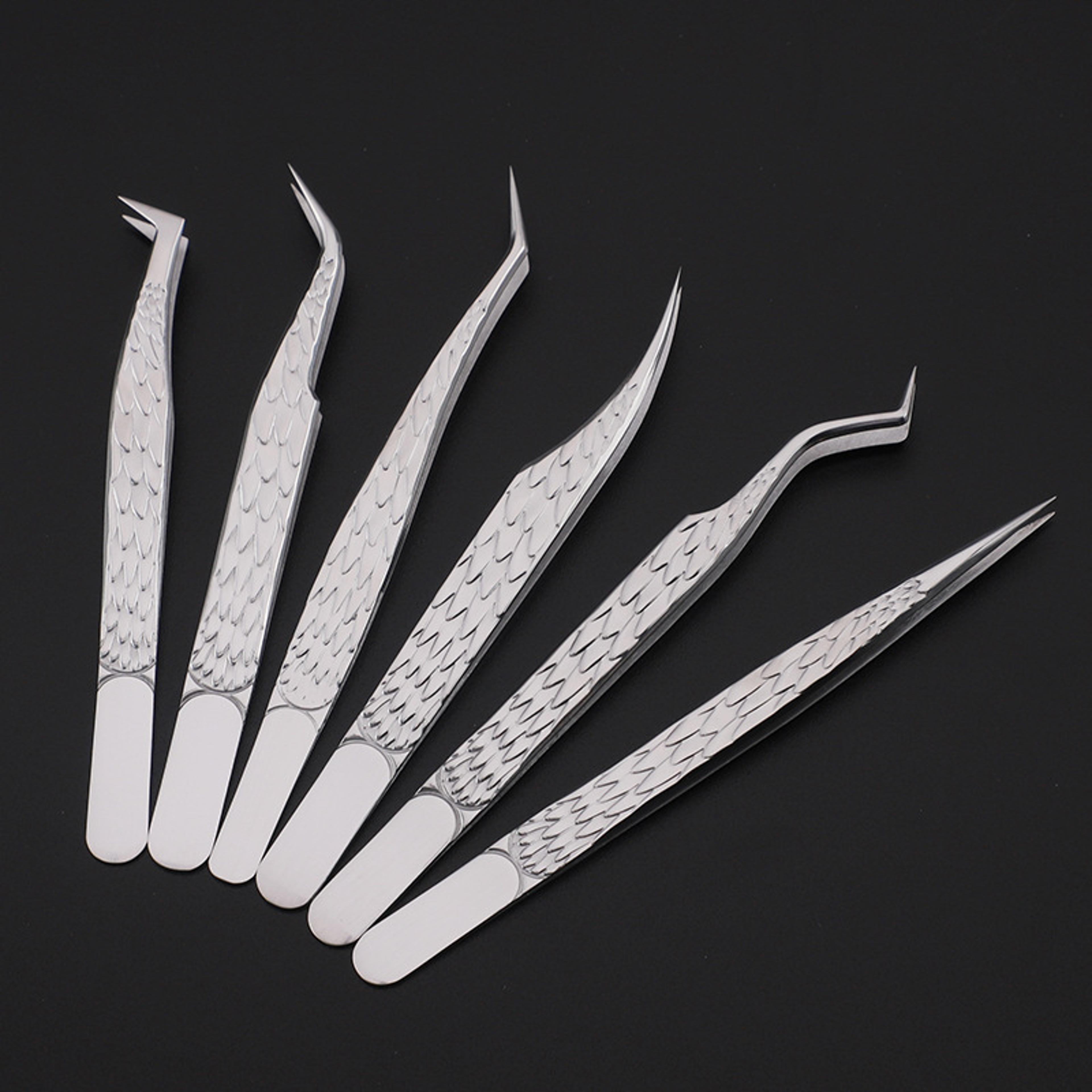 False Eyelash Tweezers Set For Eyelash Extensions Eyebrow Styling Professional Kit For Makeup Nail  2