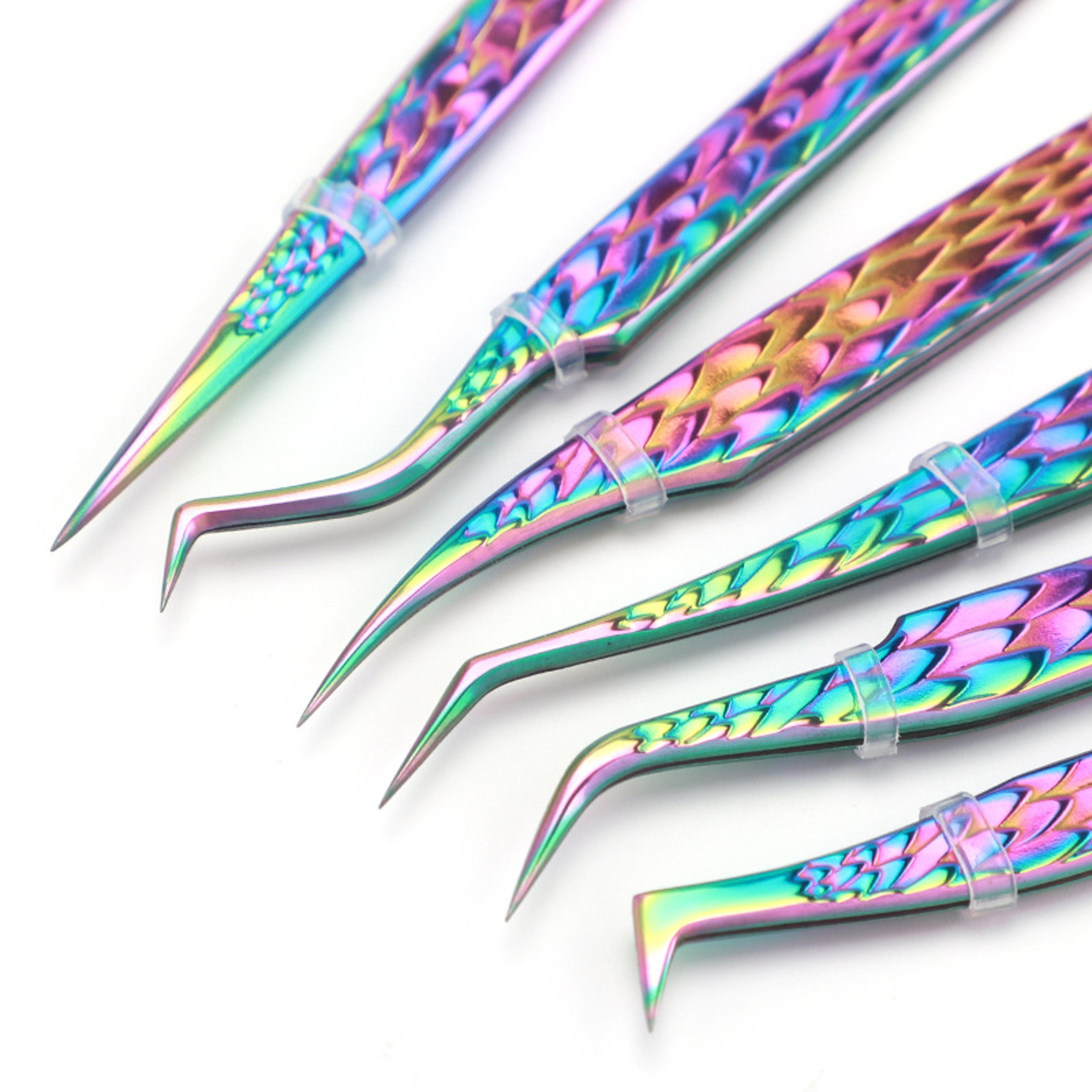 False Eyelash Tweezers Set For Eyelash Extensions Eyebrow Styling Professional Kit For Makeup Nail  3