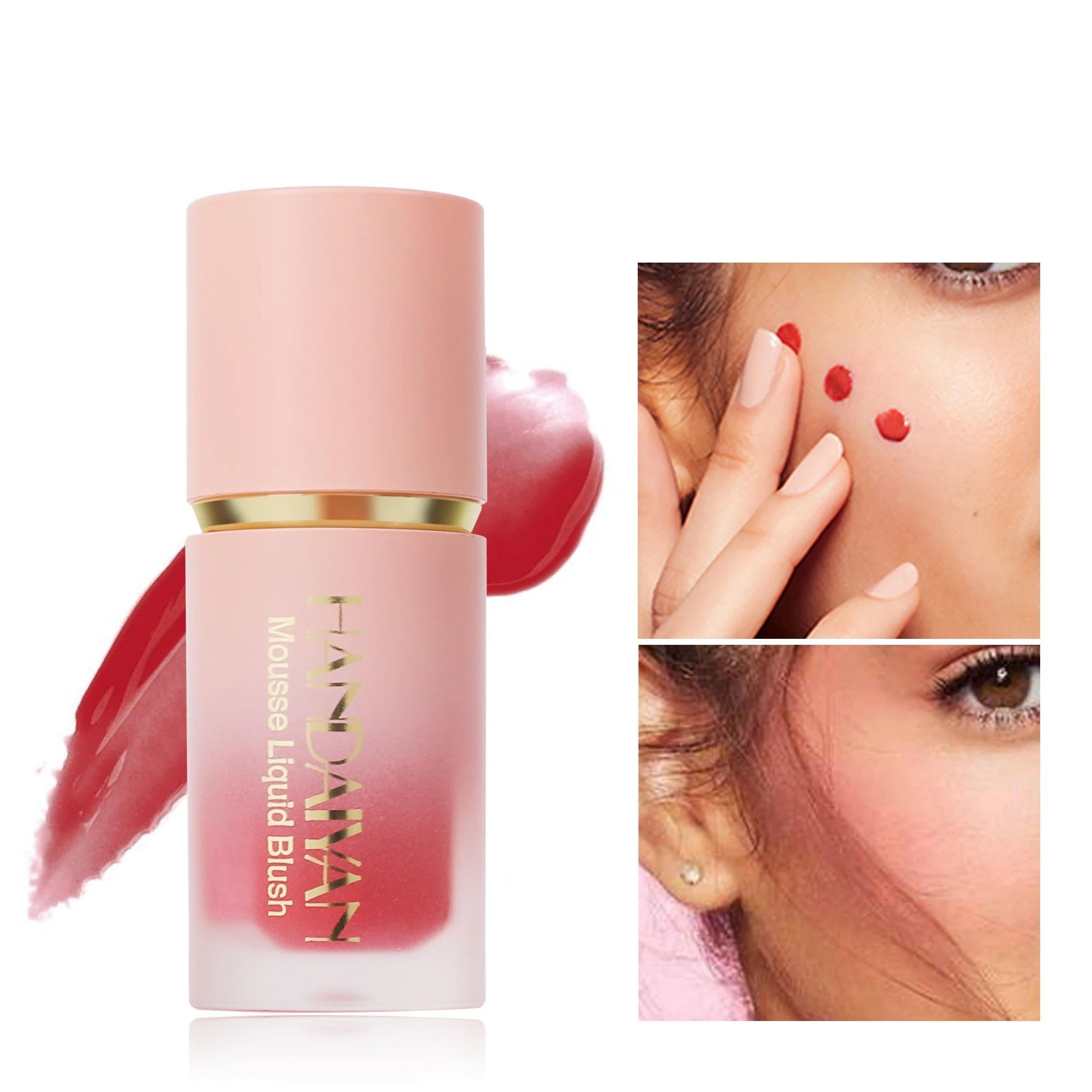 Matte Liquid Blush LongLasting Waterproof Blush With Easy Application Sponge Brush Head 0