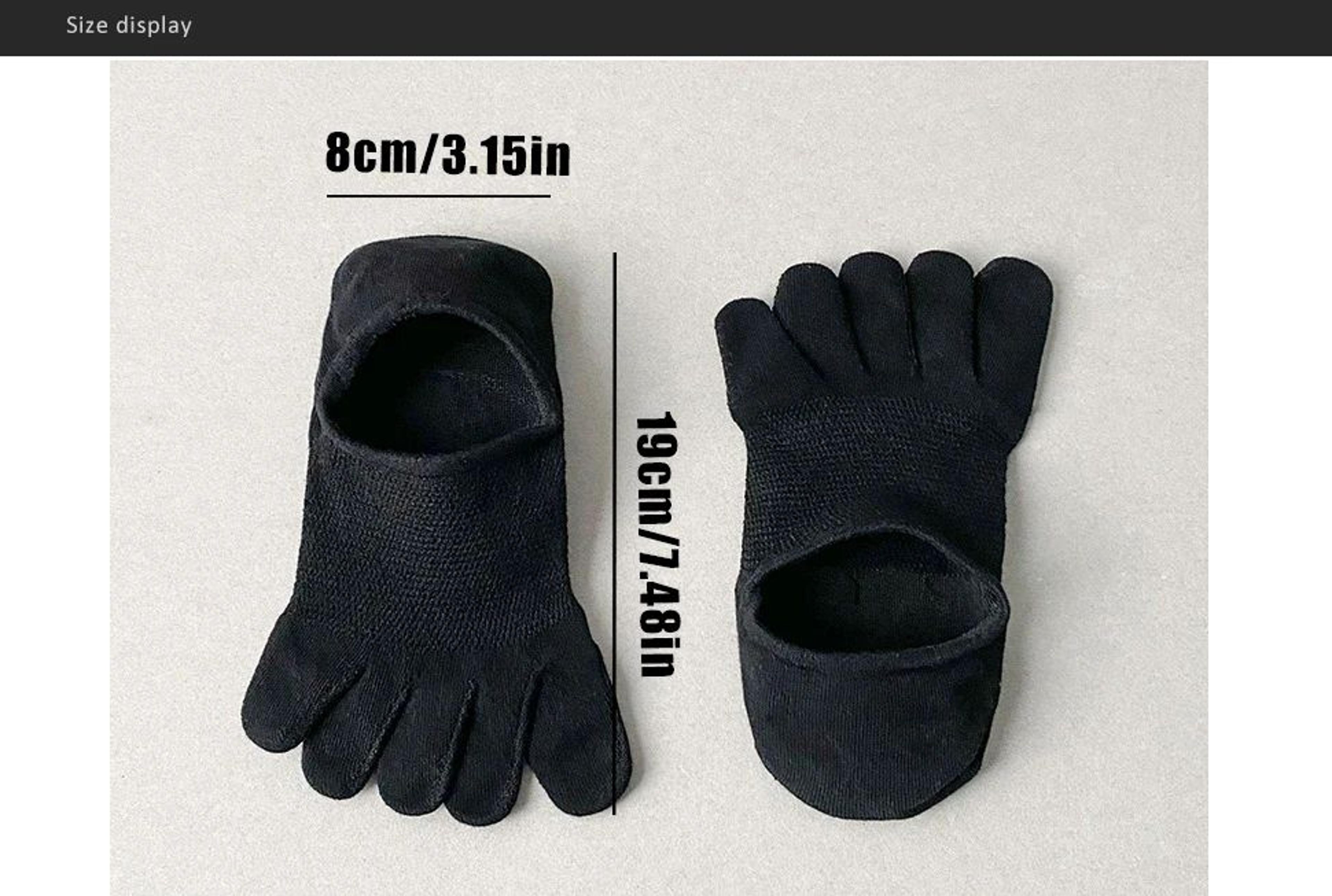 Invisible Toe Socks Summer Thin Cotton Mesh Breathable Soft Elastic Comfort Socks 12