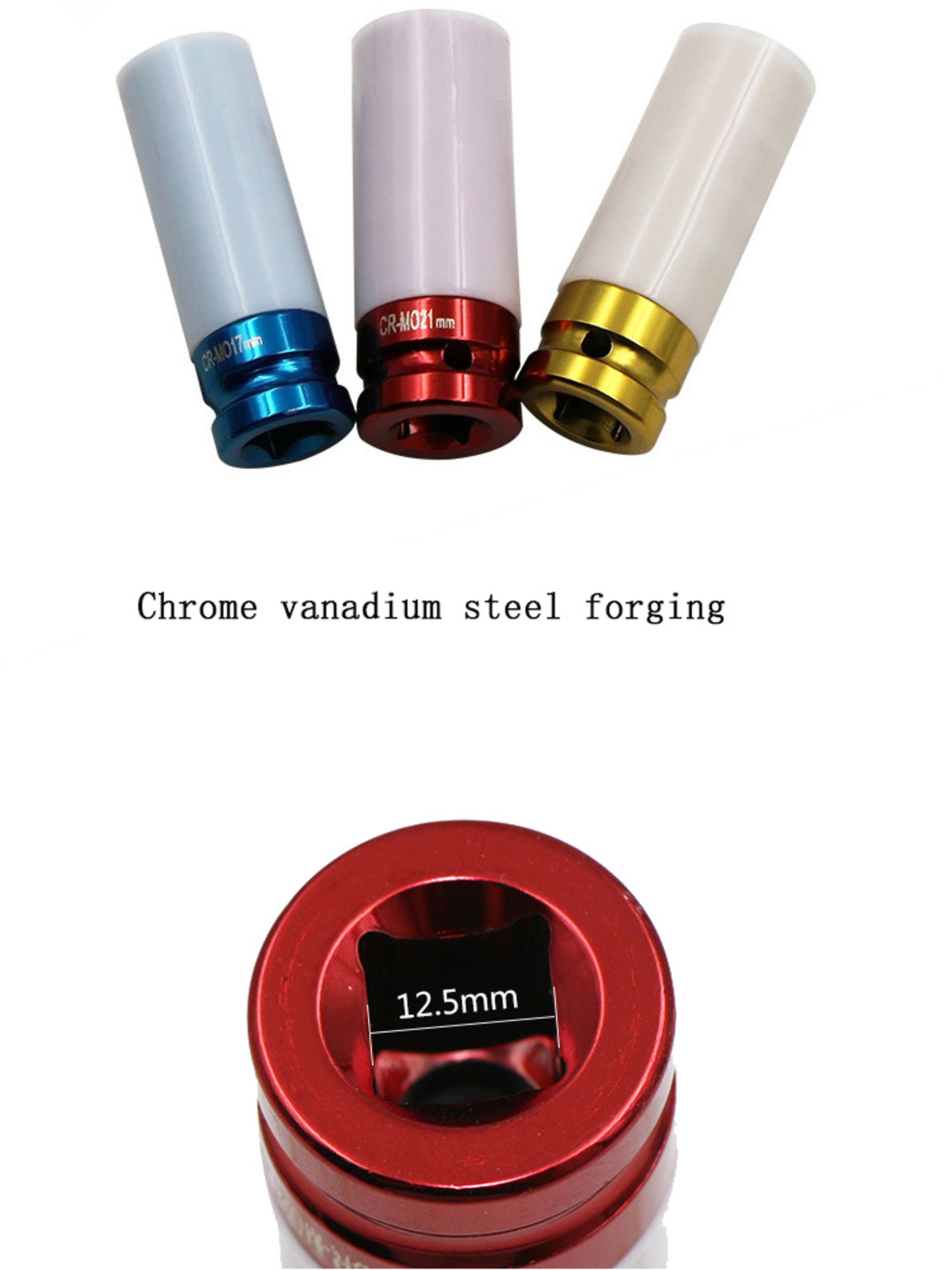 Premium Color Tire Protection Nut Socket Set For Car Wheels 3