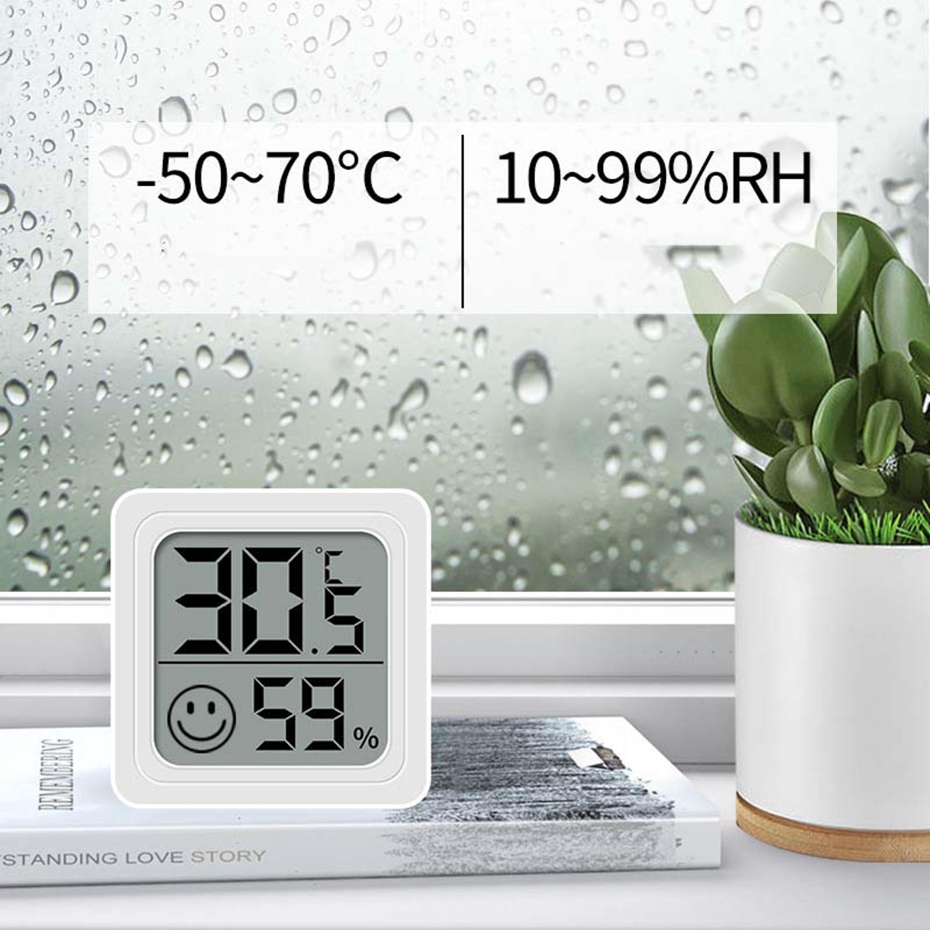 LCD Digital Thermometer Hygrometer For Home Accurate Indoor Temperature And Humidity Meter Sensor W 1