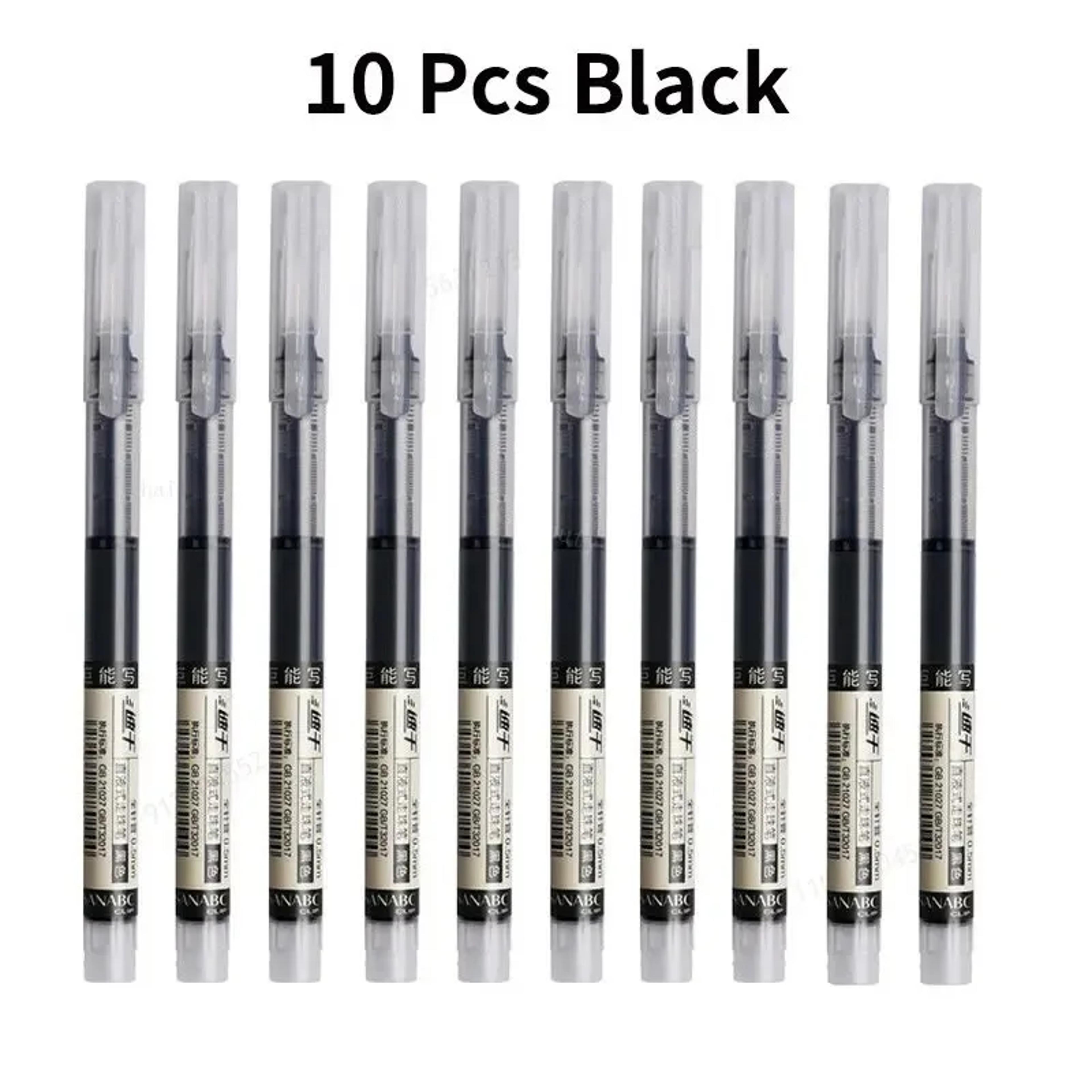 Kawaii Needle Type Gel Pens Set HighQuality Liquid Ballpoint Pens For School Office 6