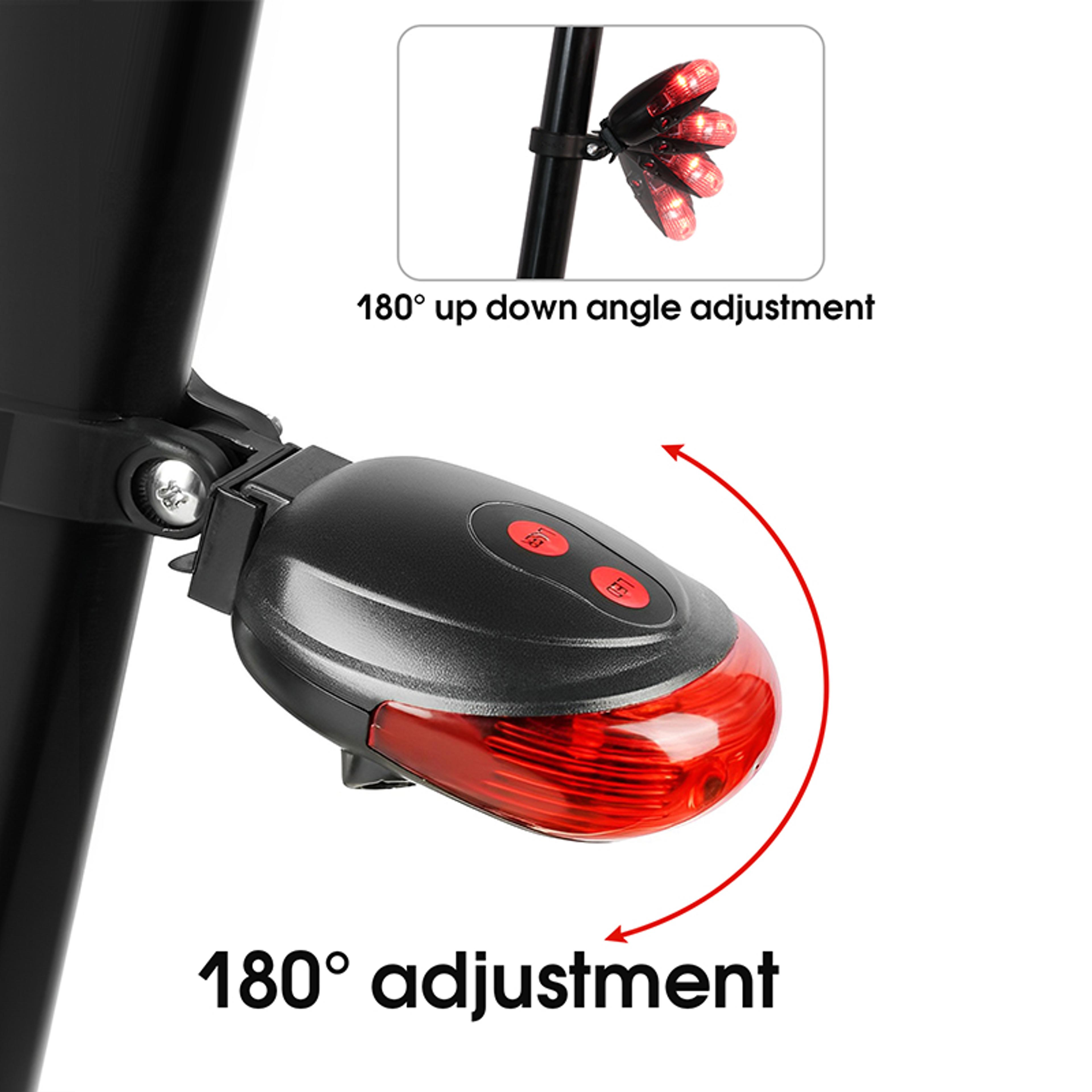 Bicycle LED Laser Safety Tail Light For Cycling Waterproof MTB Rear Warning Taillight 3
