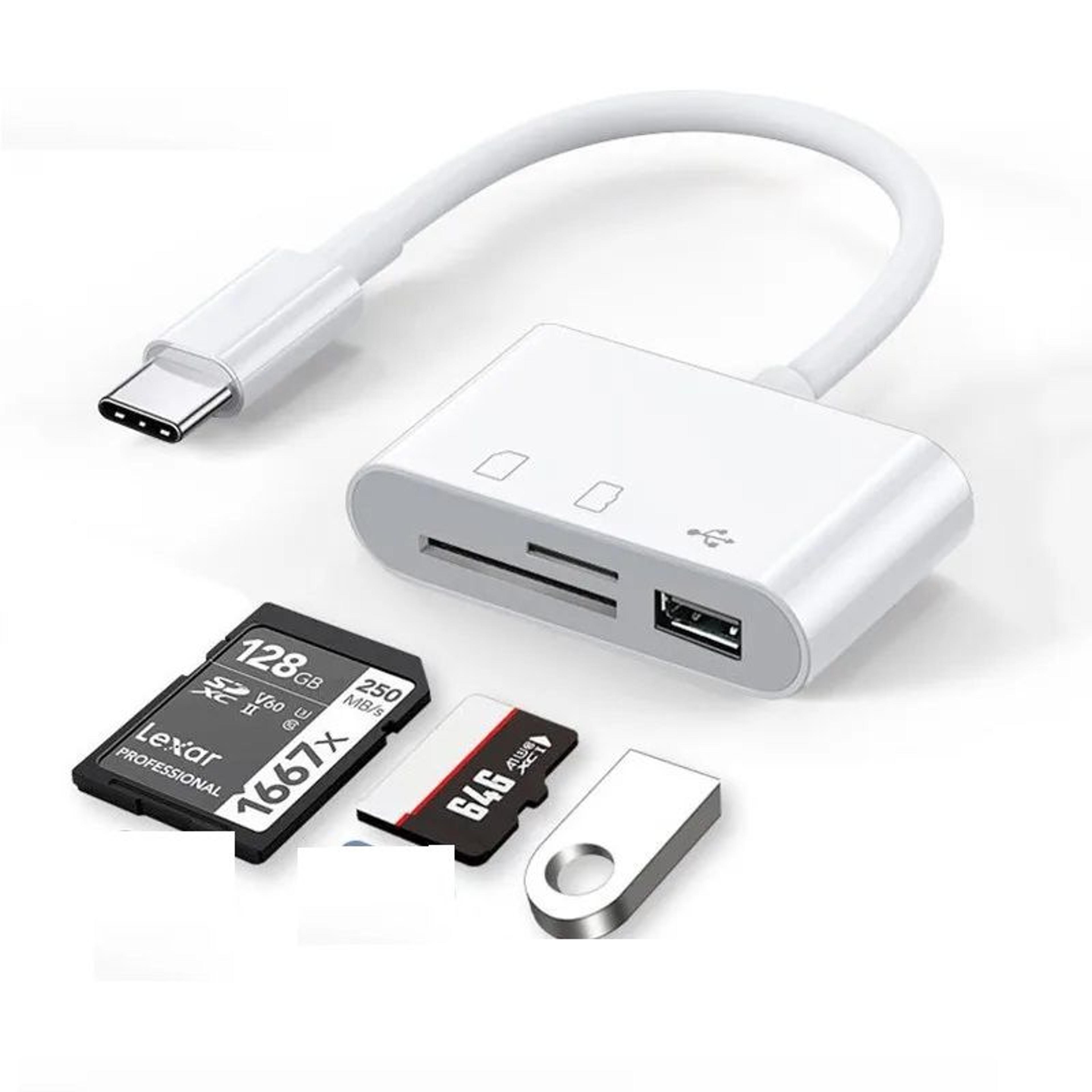 USB Type OTG Memory Card Reader Adapter For Phones Tablets 0