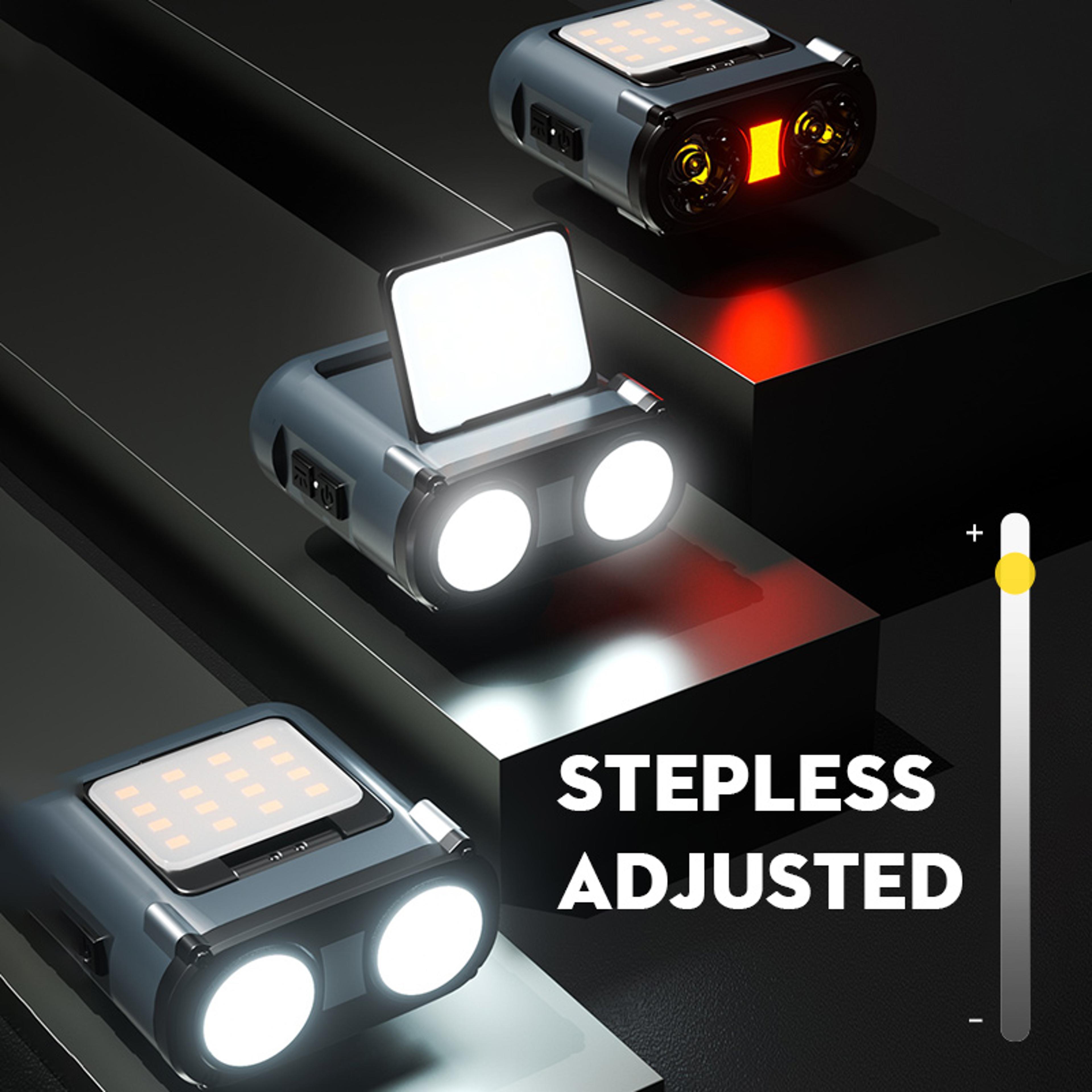 owl headlamp type-c rechargeable led headlight, portable rotating hunting fishing light for bikes