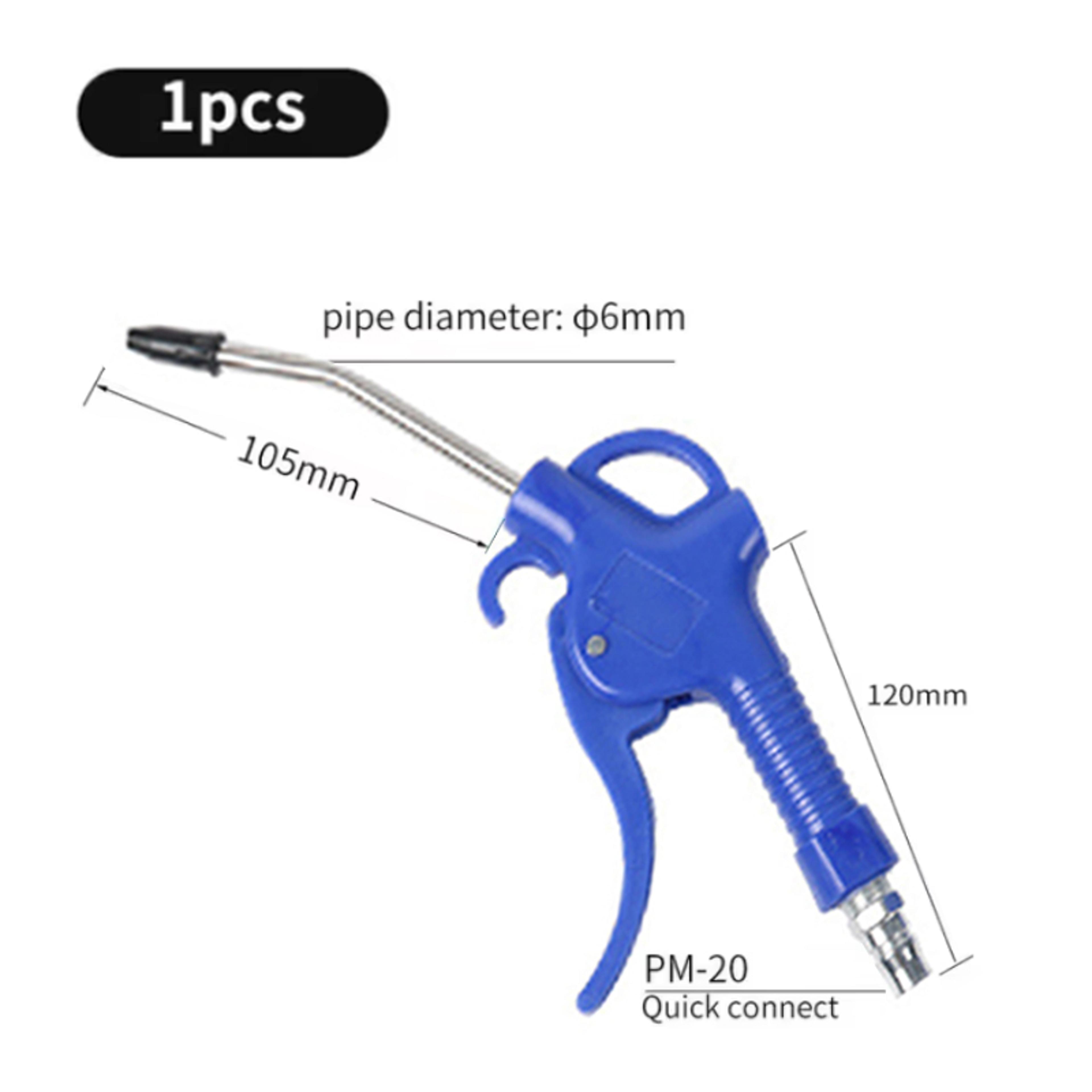 High Flow Air Blow Gun For Compressor With Angled Bent Nozzle Available In Different Colors Short S 9