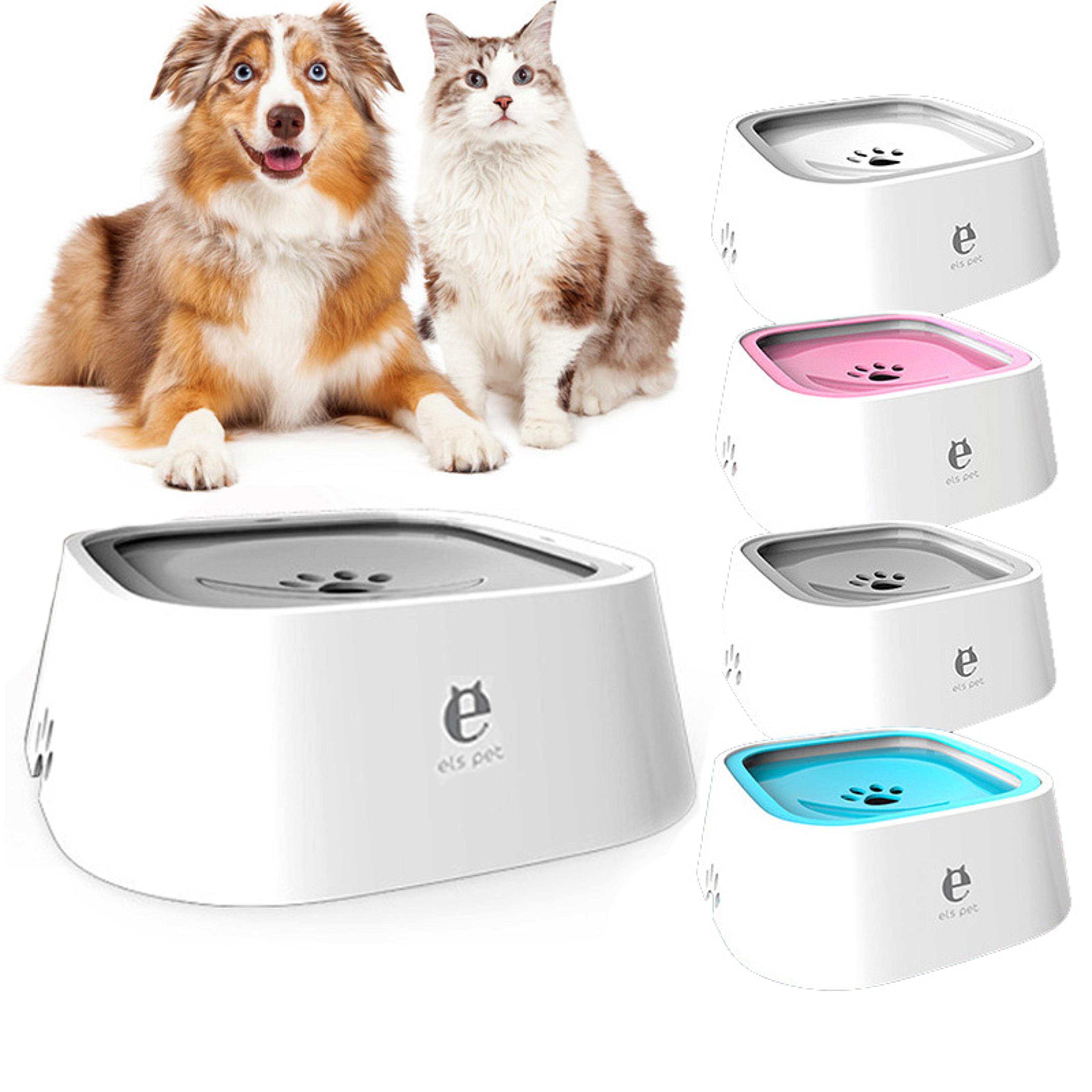anti-spill dog water bowl floating non-wetting pet water dispenser with leak-proof design