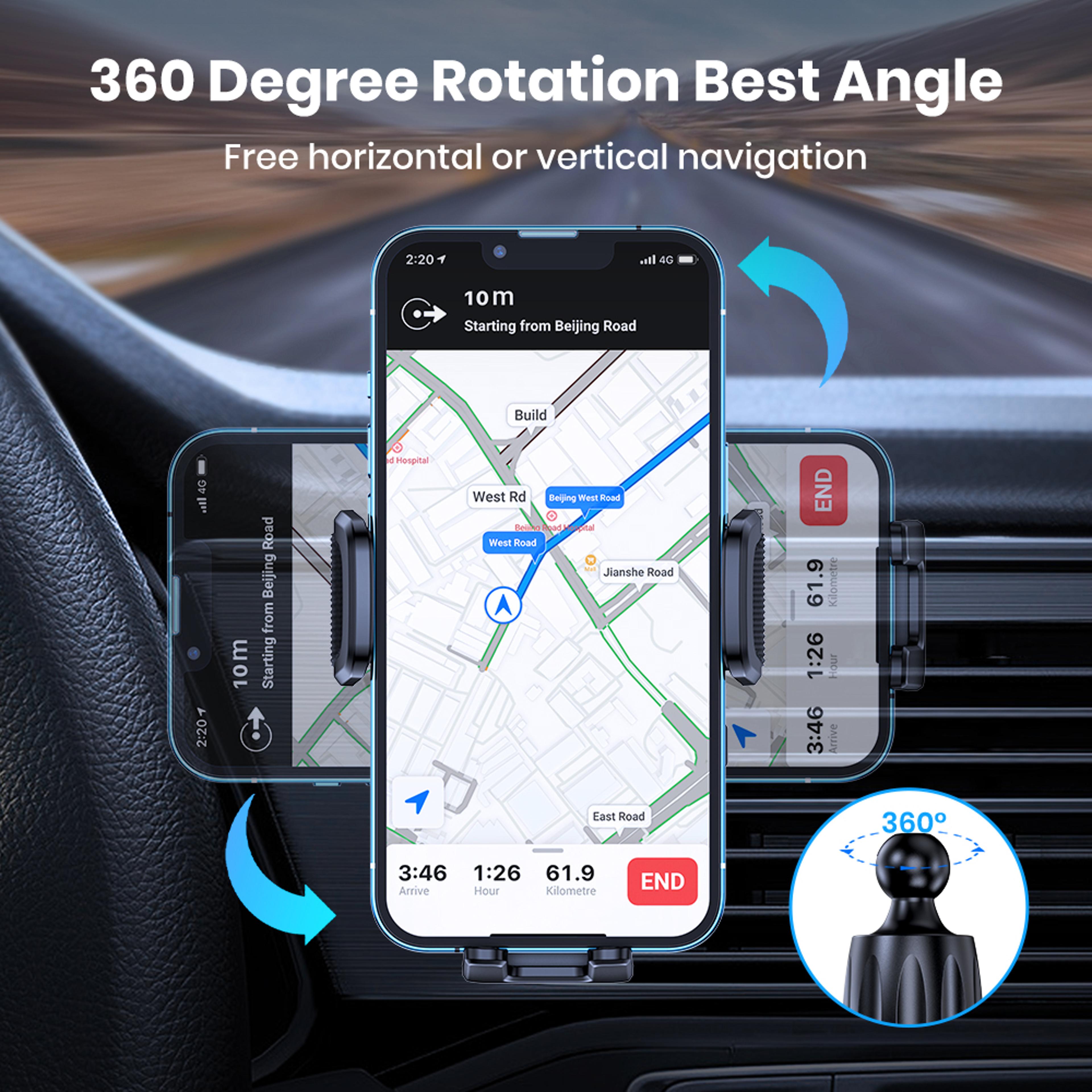 Car Phone Holder Air Vent Mount Universal Cell Phone Mount For All Smartphones 4