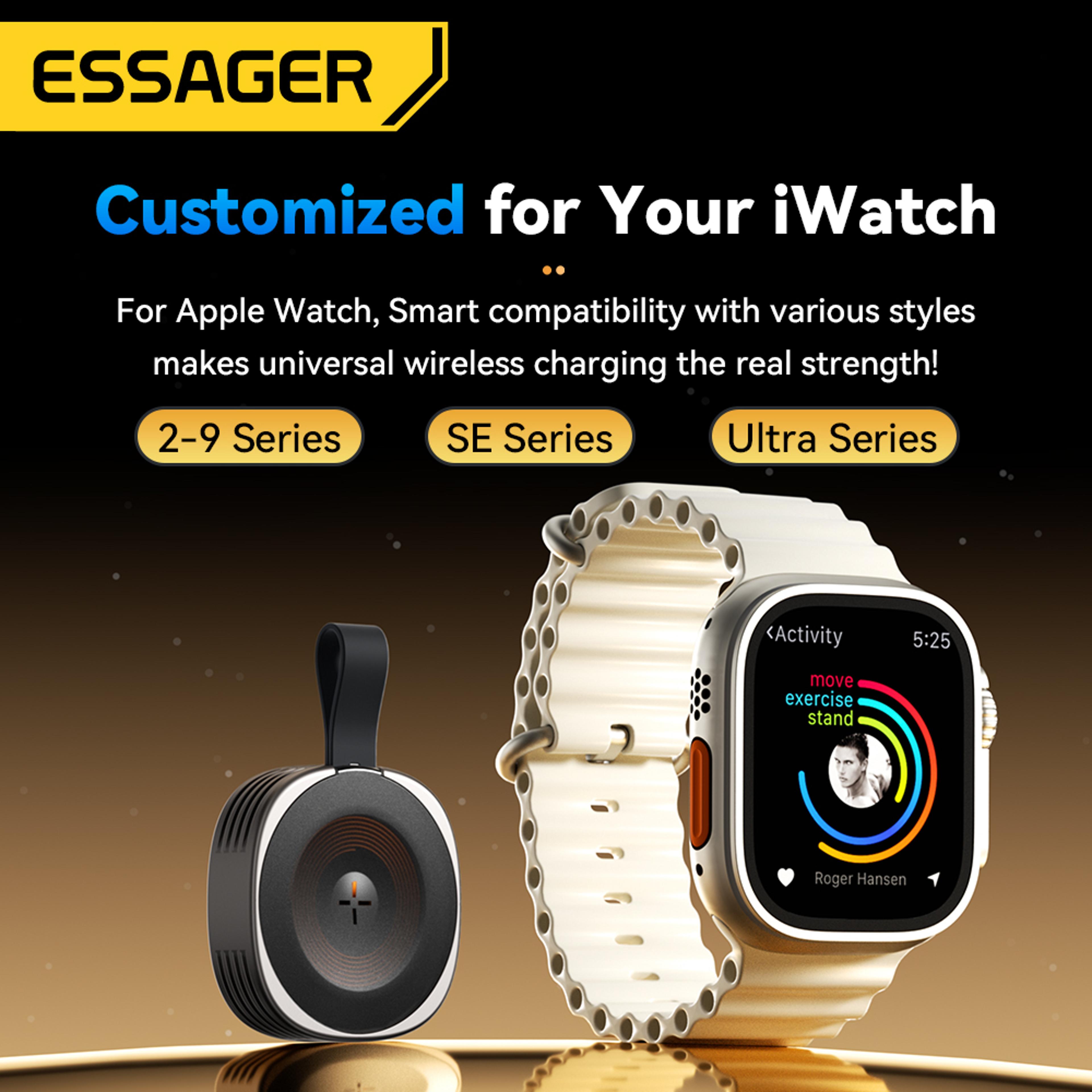 Magnetic Wireless Charger For Apple Watch Fast Charging USB Type C For IWatch Ultra All Apple Watch 5