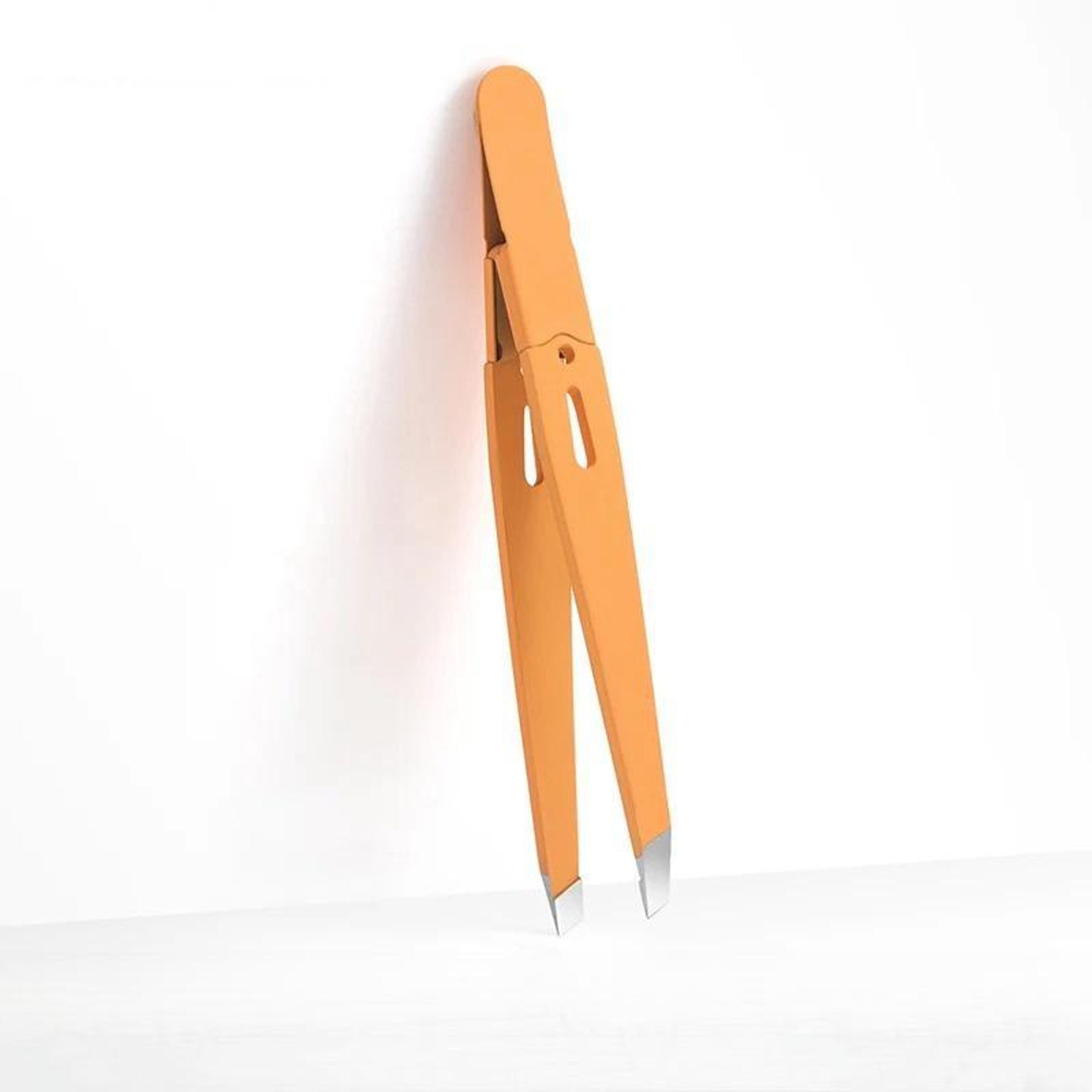 colorful stainless steel eyebrow tweezer slanted precision hair removal tool