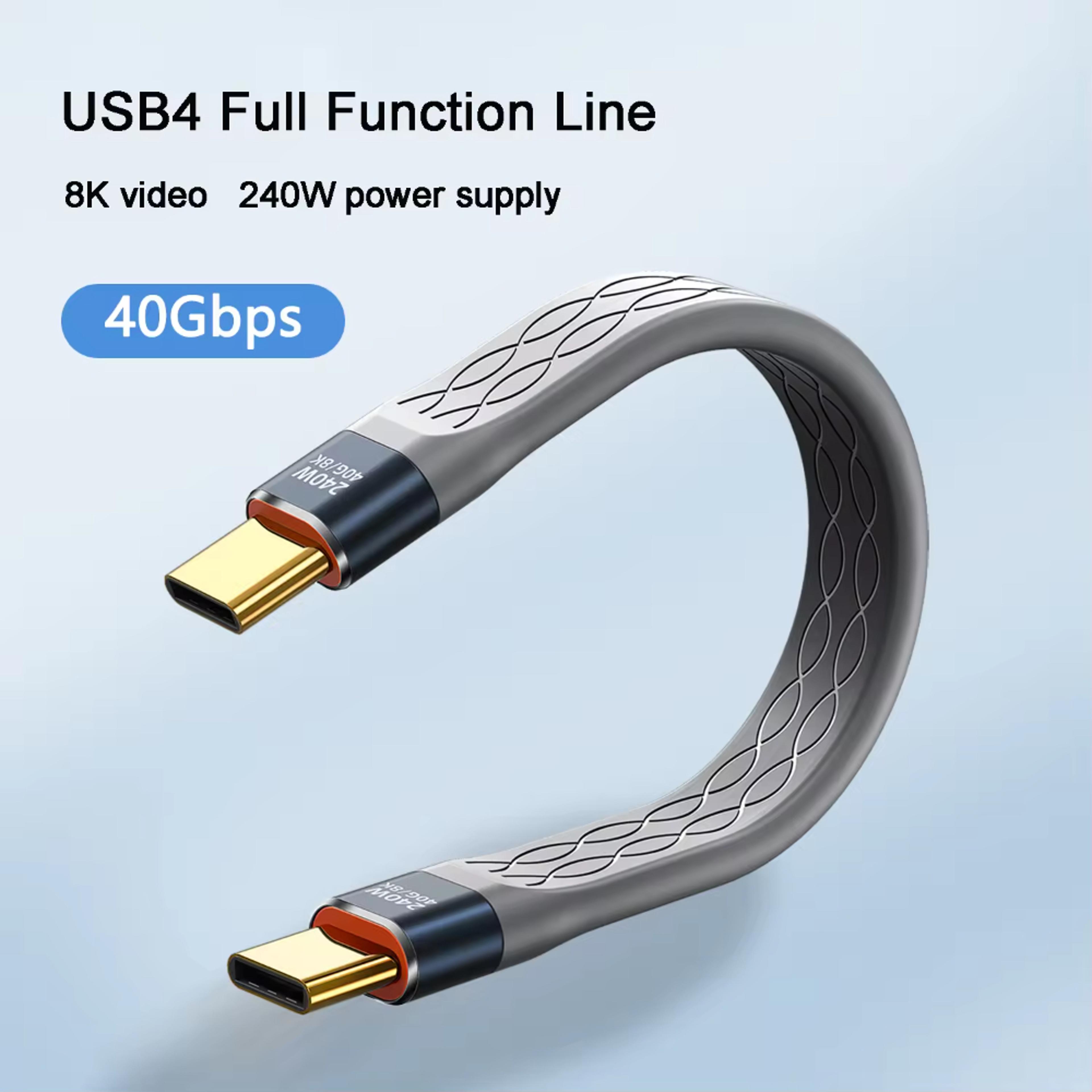 Short USB C To USB C Cable Fast Charging Type C Cord For Data Transfer Extension 1