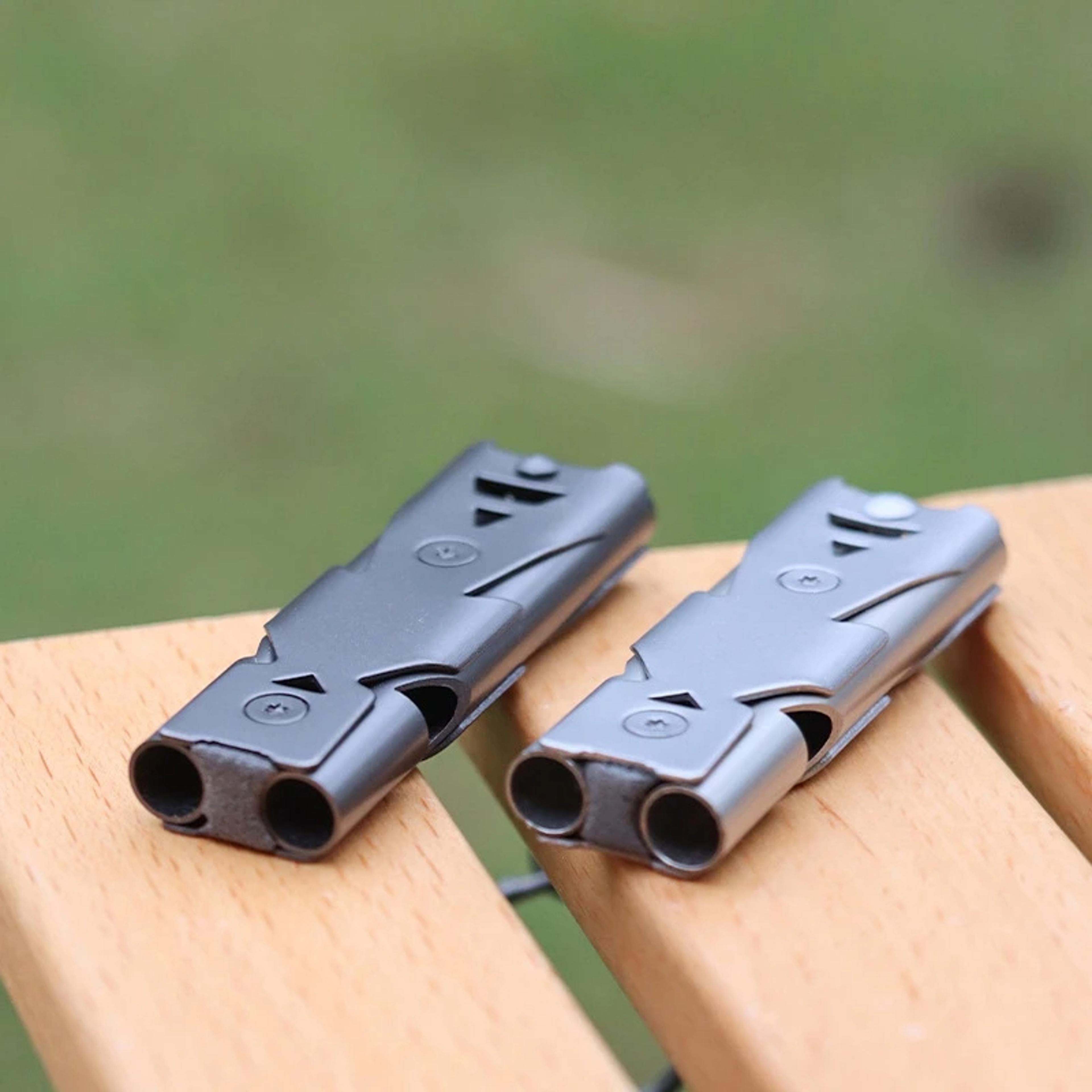 ultra loud double tube survival whistle professional high-frequency emergency signal