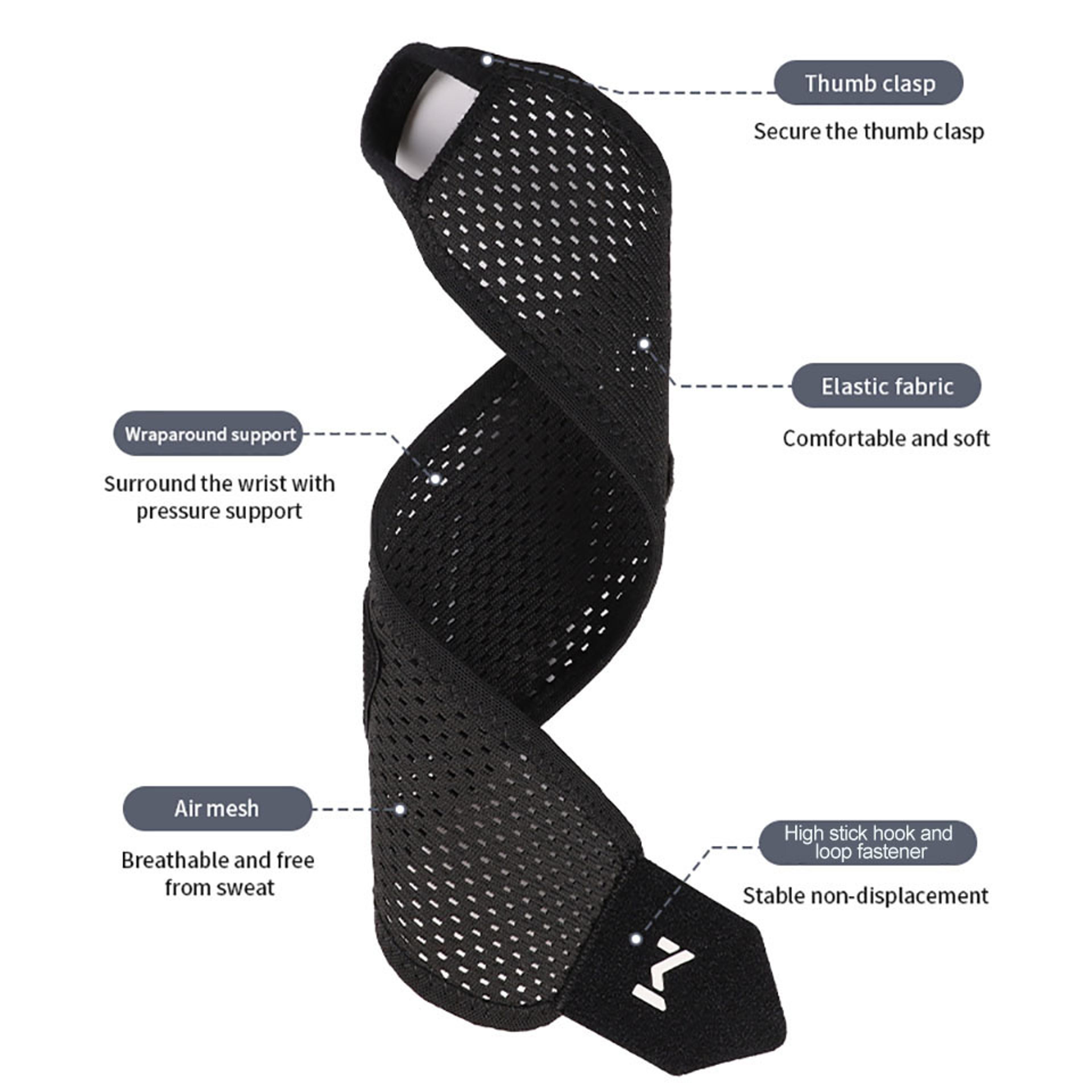 Wrist Support Brace Compression Sleeve For Gym Pain Relief And Sports Protection 2