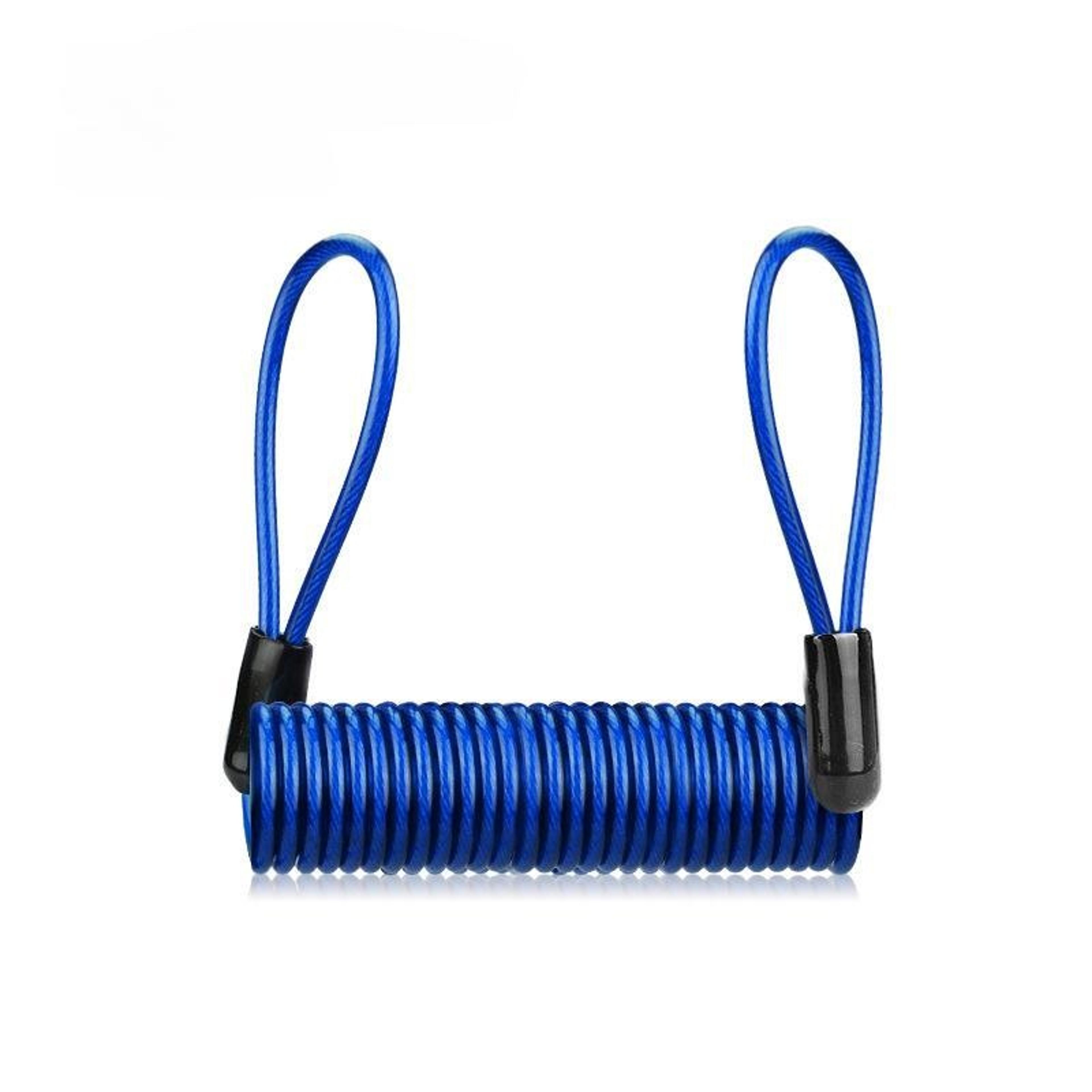 Premium Bike Motorcycle Alarm Disc Lock With Security Spring Cable Heavy Duty Anti Theft Lock For B 10