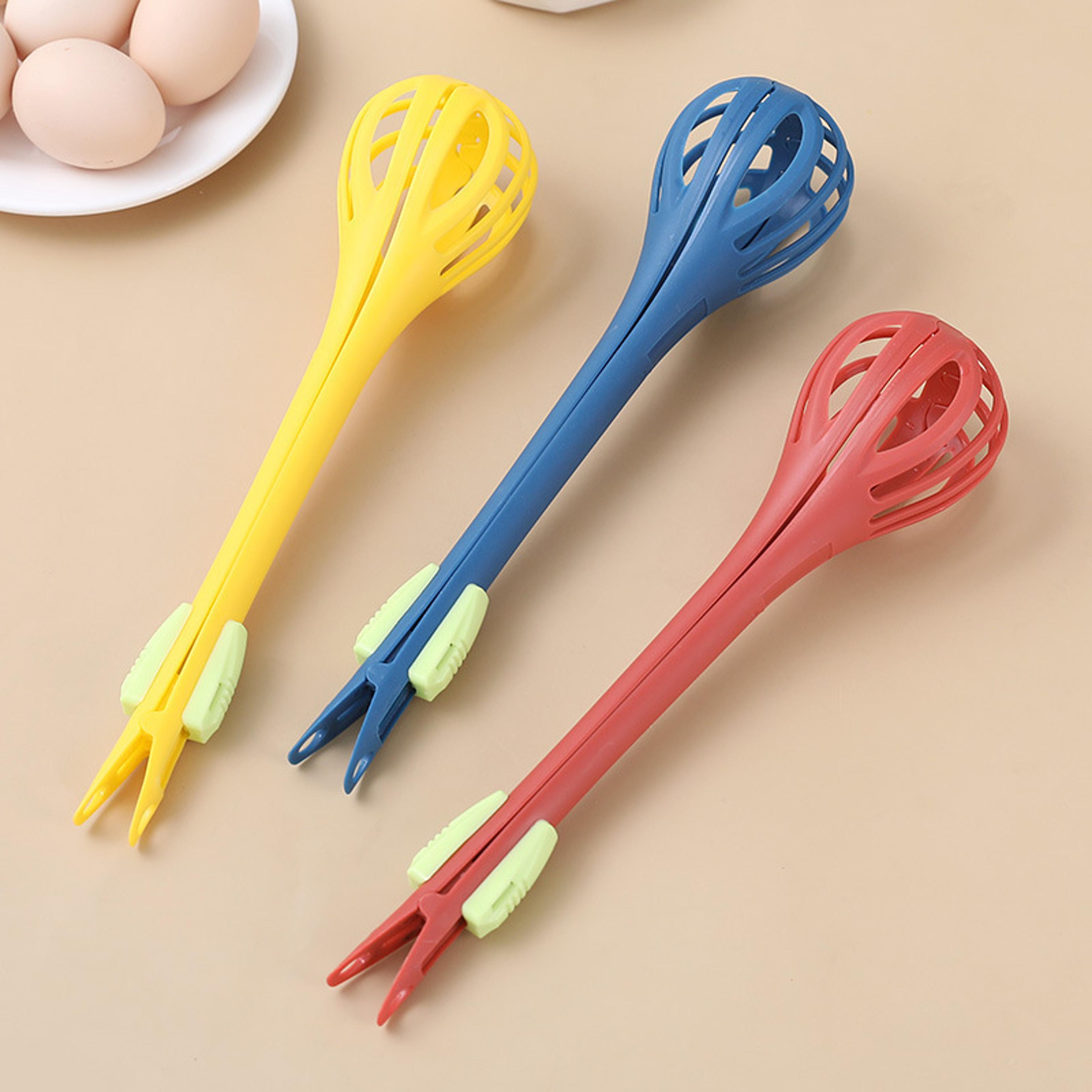 multifunctional egg beater kitchen whisk tool manual food mixer pasta tongs for cooking, baking kitchen prep