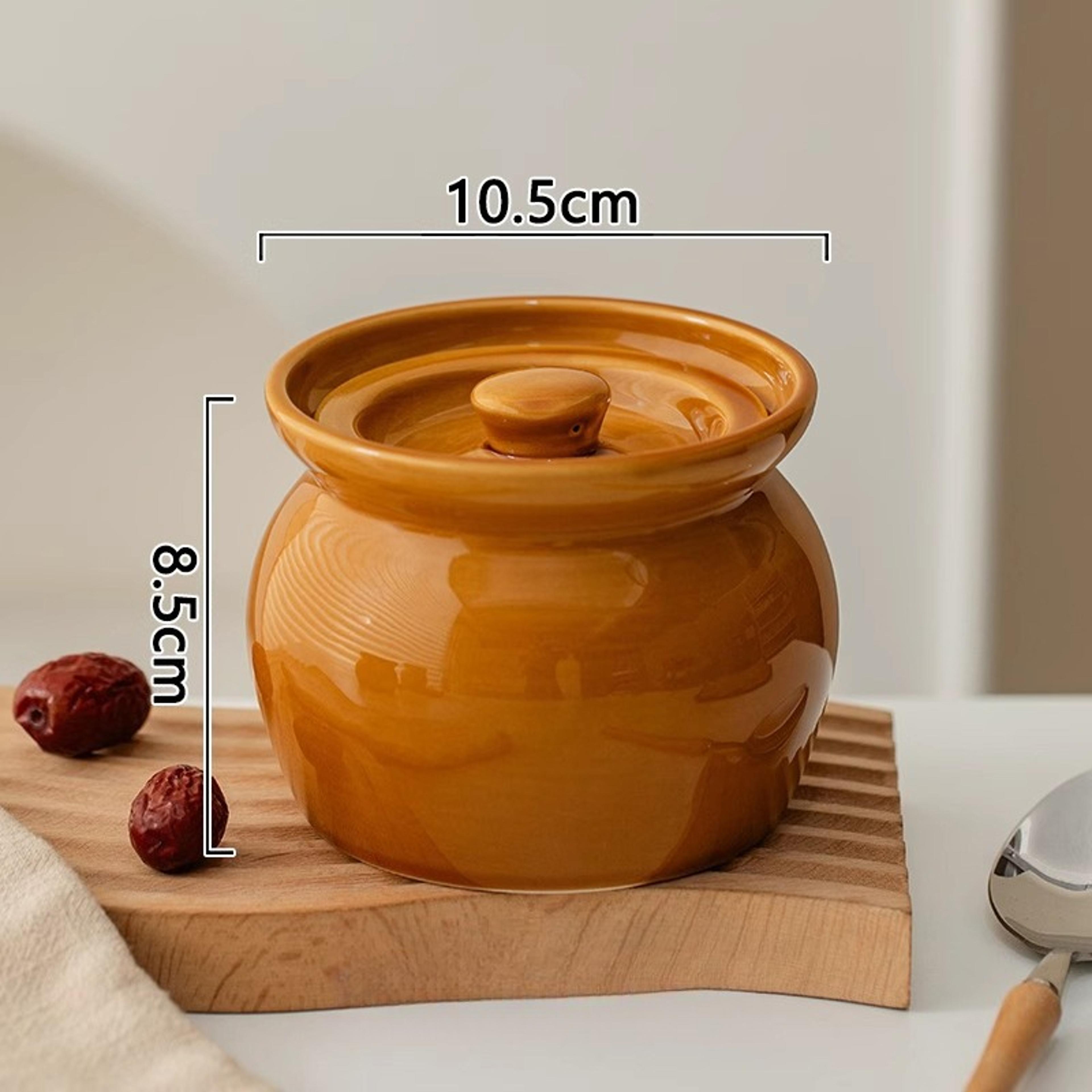 Ceramic Single Serve Stew Pot Small Ceramic Soup Pot For One Person Food Grade Non Stick Cooking 7