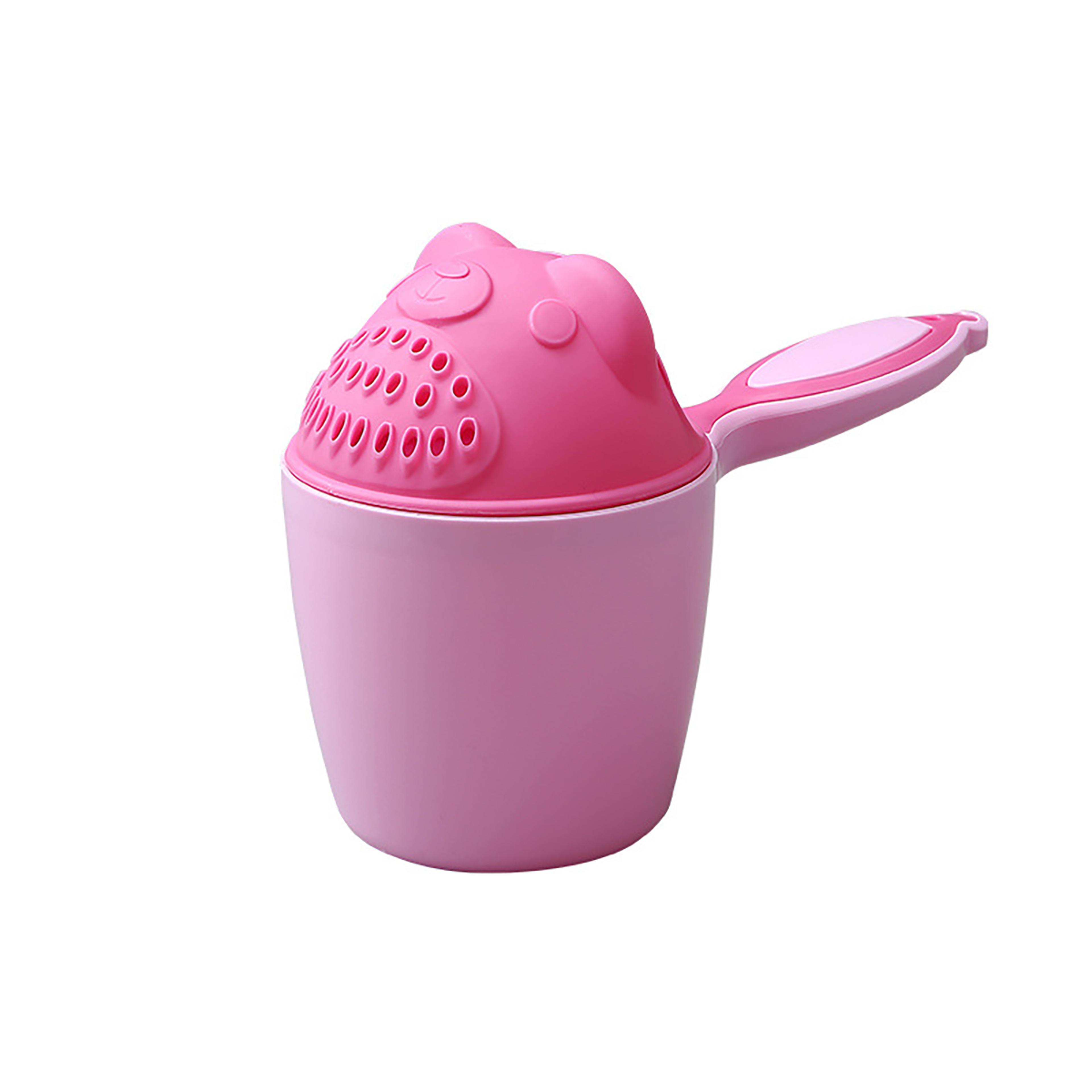 Children Bathing Bailer Cute Cartoon Baby Bath Caps Toddler Shampoo Cup Baby Shower Spoons Hair Was 3