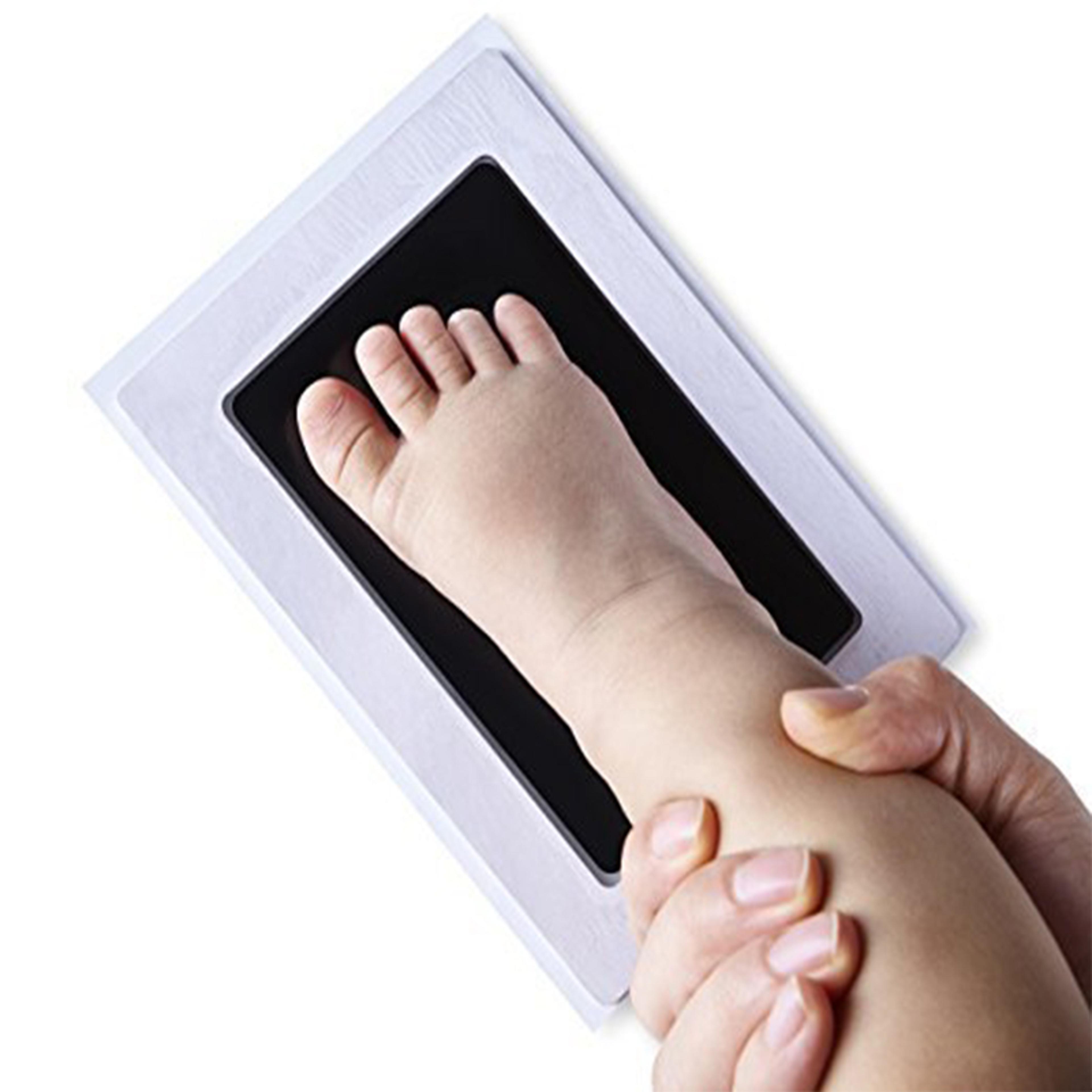Hand And Footprint Kit Ink Newborn Baby DIY Photo Frame Handprint Pads Safe Clean Baby Shower Gift 2
