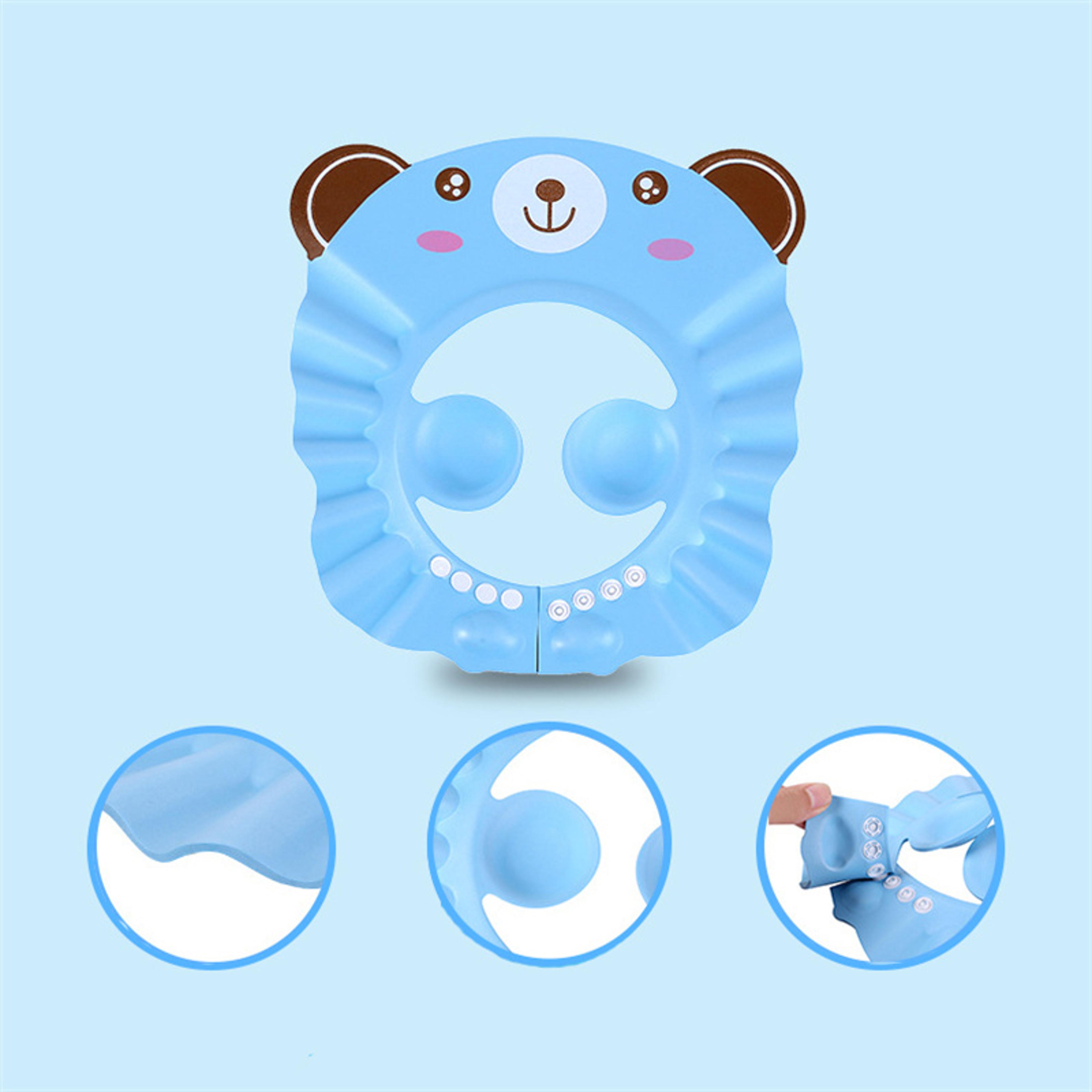 Adjustable Hair Wash Hat For Kids Baby Shower Soft Cap Bathing Shower Protect Head Cover Ear Protec 3